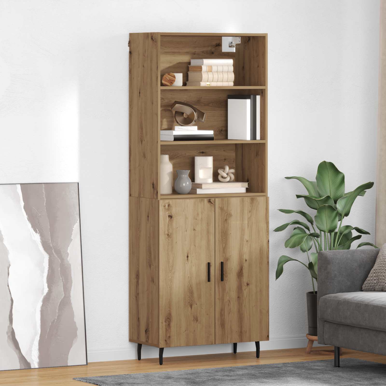 Kõrgushein 2 tk Käsitööpuu 69,5 x 32,5 x 180 cm Tehispuit