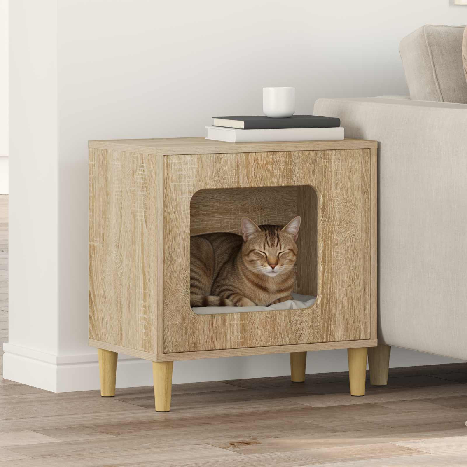 Kassi Maja Sonoma tamm 51 x 30 x 52 cm Tehispuit
