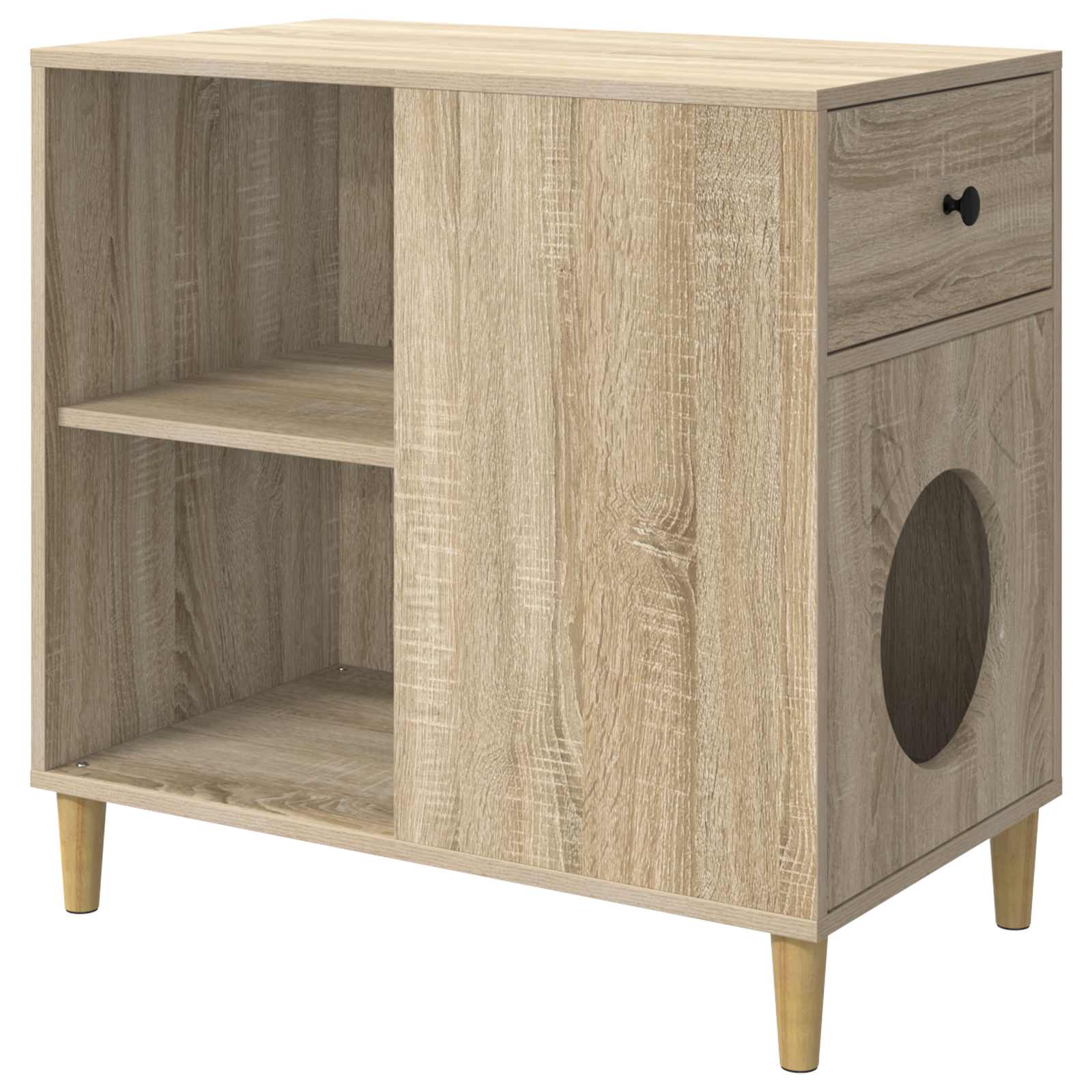 Kassi Maja Sonoma tamm 72 x 42,5 x 70 cm Tehispuit
