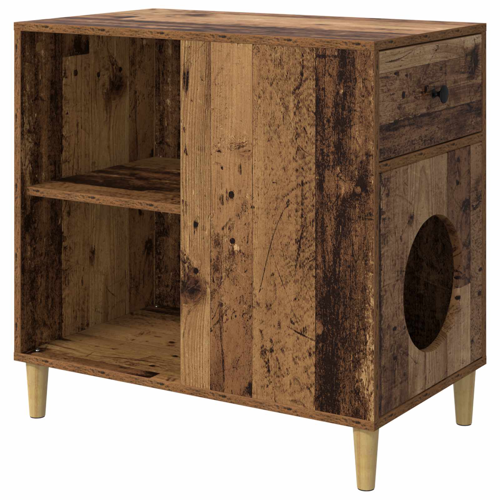 Kassi Maja Vana puit 72 x 42,5 x 70 cm Tehispuit