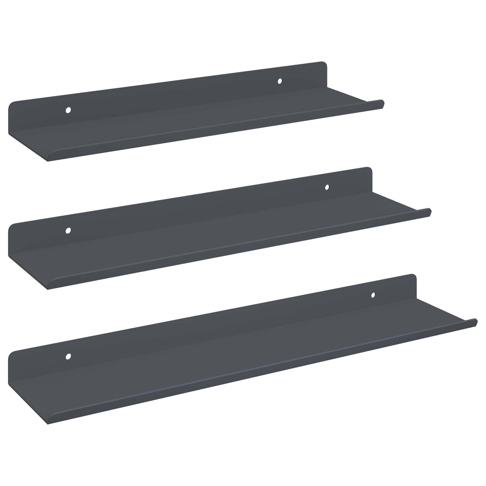 Ujuv riiul 3 tk Antratsiit 40 x 9 x 2,5 cm Teras