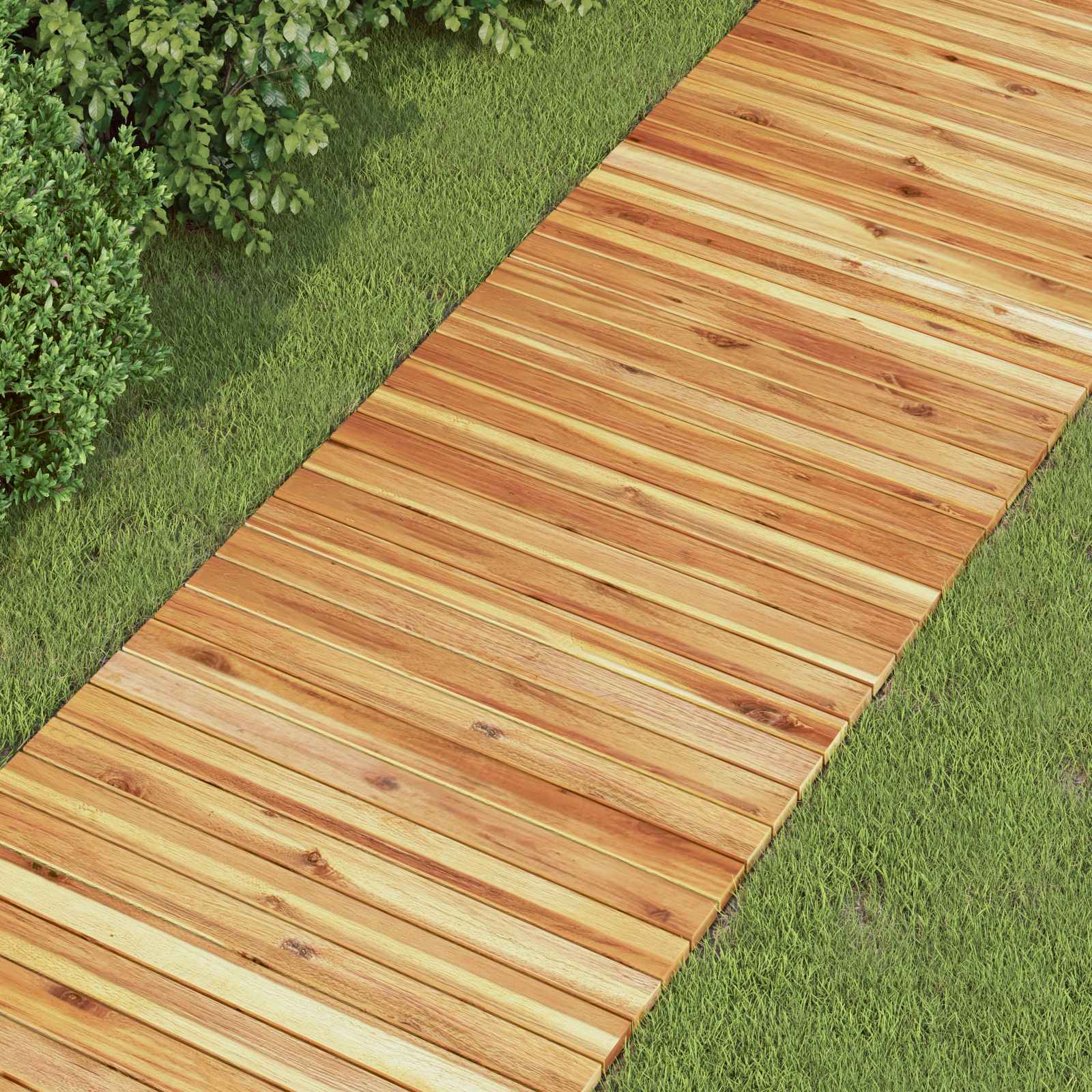 Aia Kõnnitee 3 tk Naturaalne 200 x 50 cm Tugev akatsiapuu