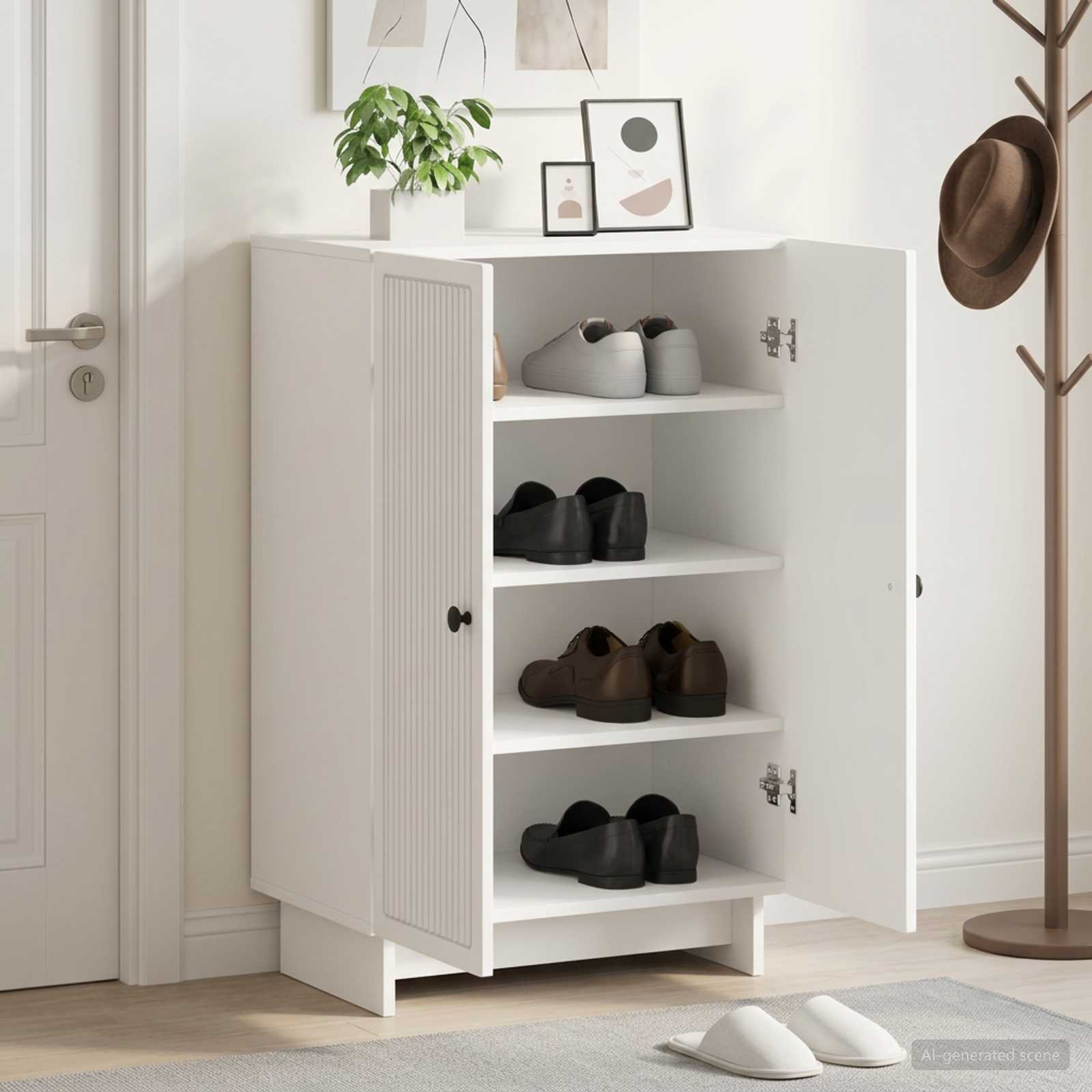 Kinga kapp EDE 59,5 x 39,5 x 90 cm Tehispuit Valge