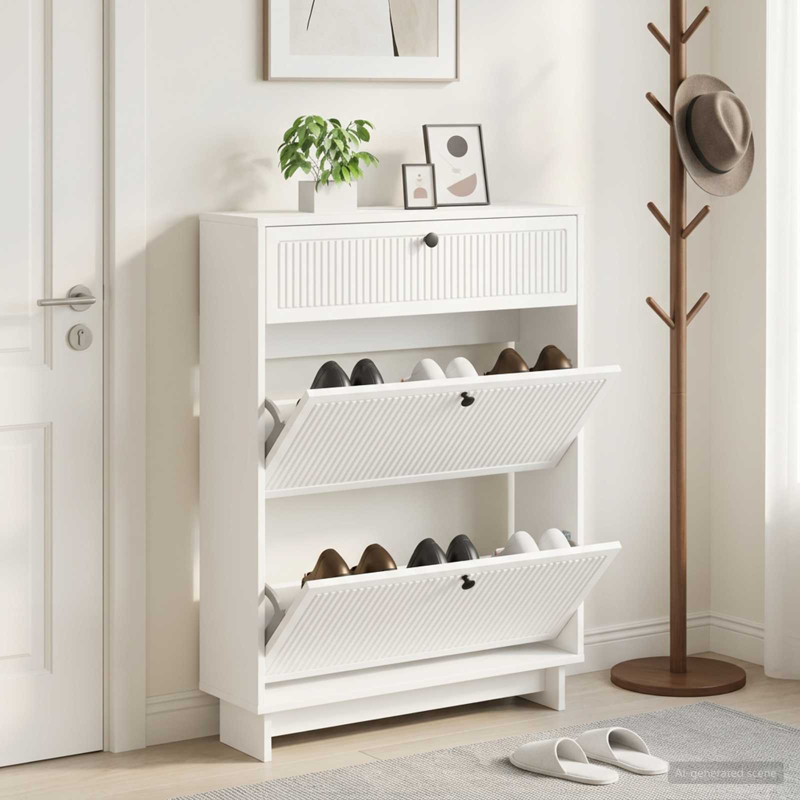 Kinga kapp EDE 78 x 24 x 103 cm Tehispuit Valge