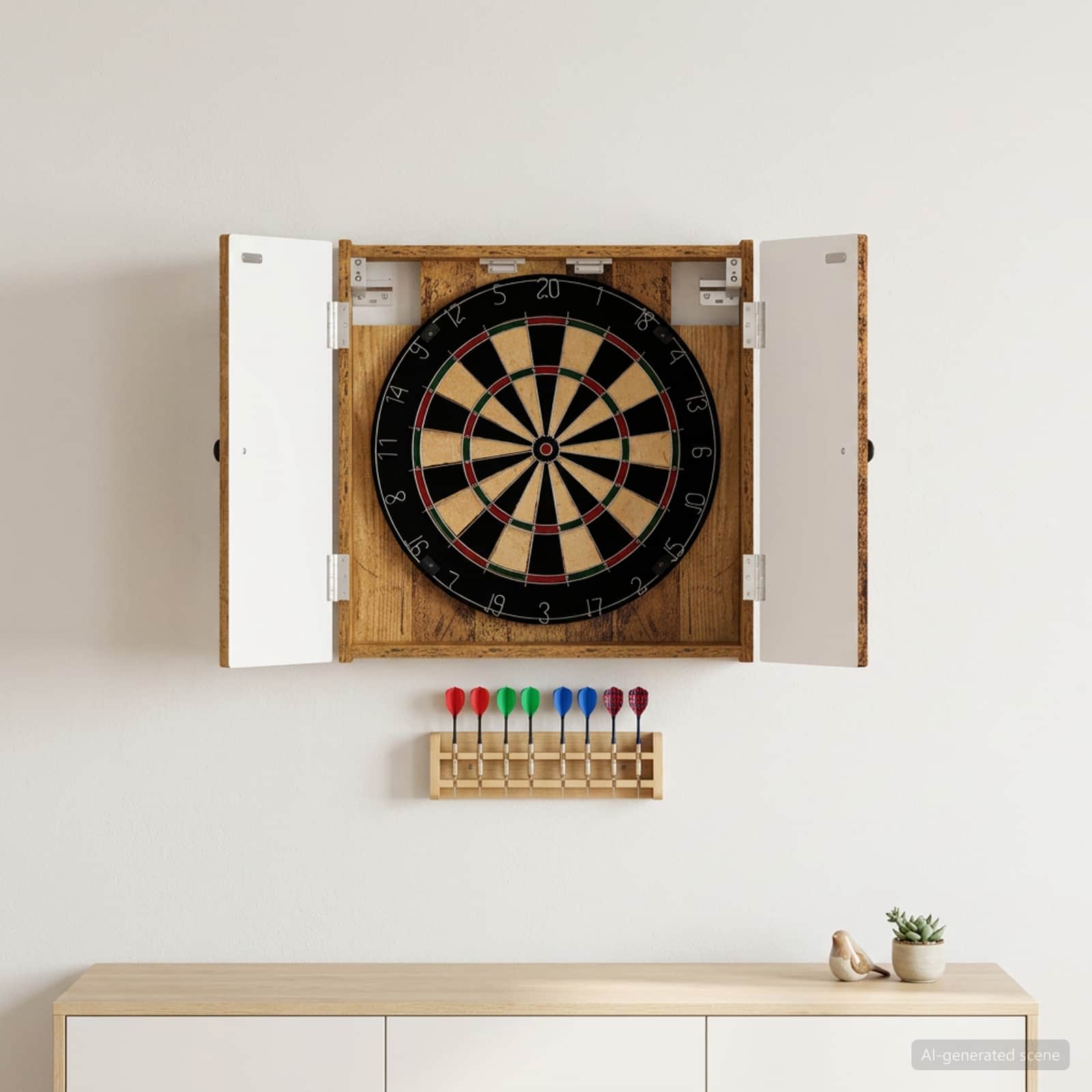 Dartboardi kapp EDE Vana puit 52,5 x 10,5 x 53,5 cm Tehispuit