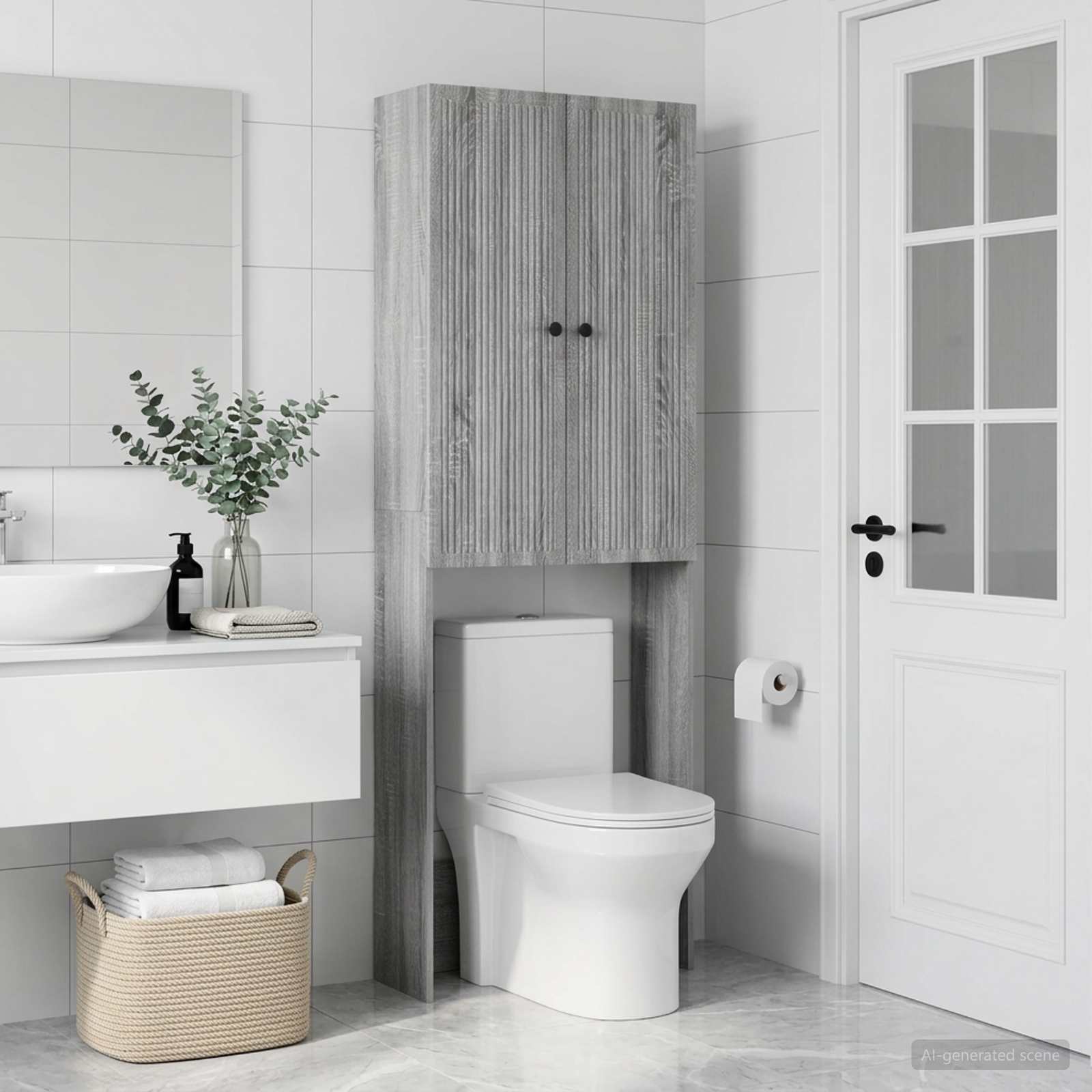 Tualettkabinet EDE Hall Sonoma 66 x 25,5 x 190 cm Tehispuit