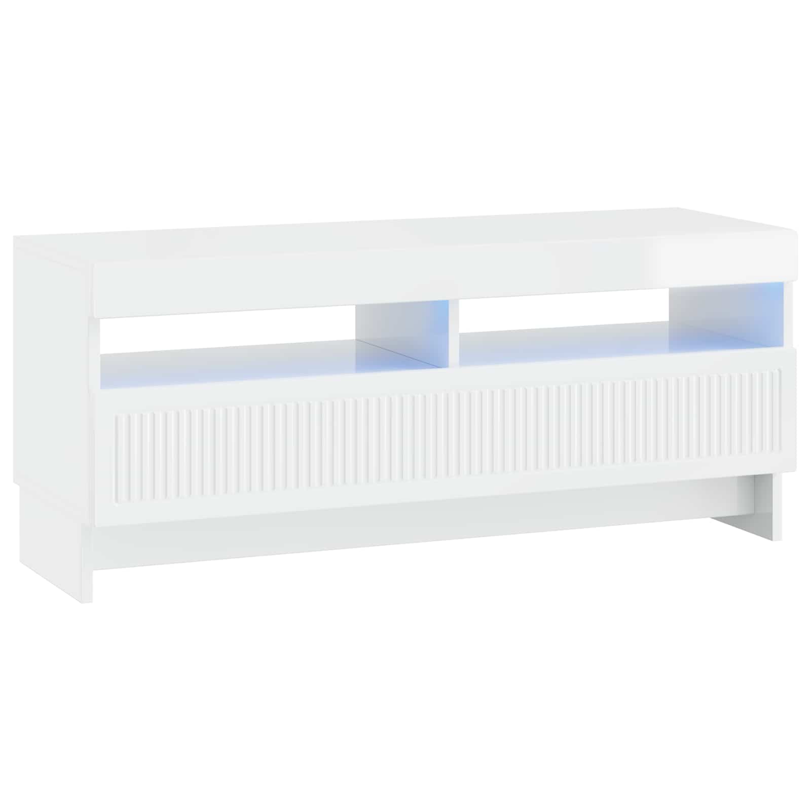 LED TV kapp EDE 100 x 35 x 43 cm Kõrgläikega valge Tehispuit
