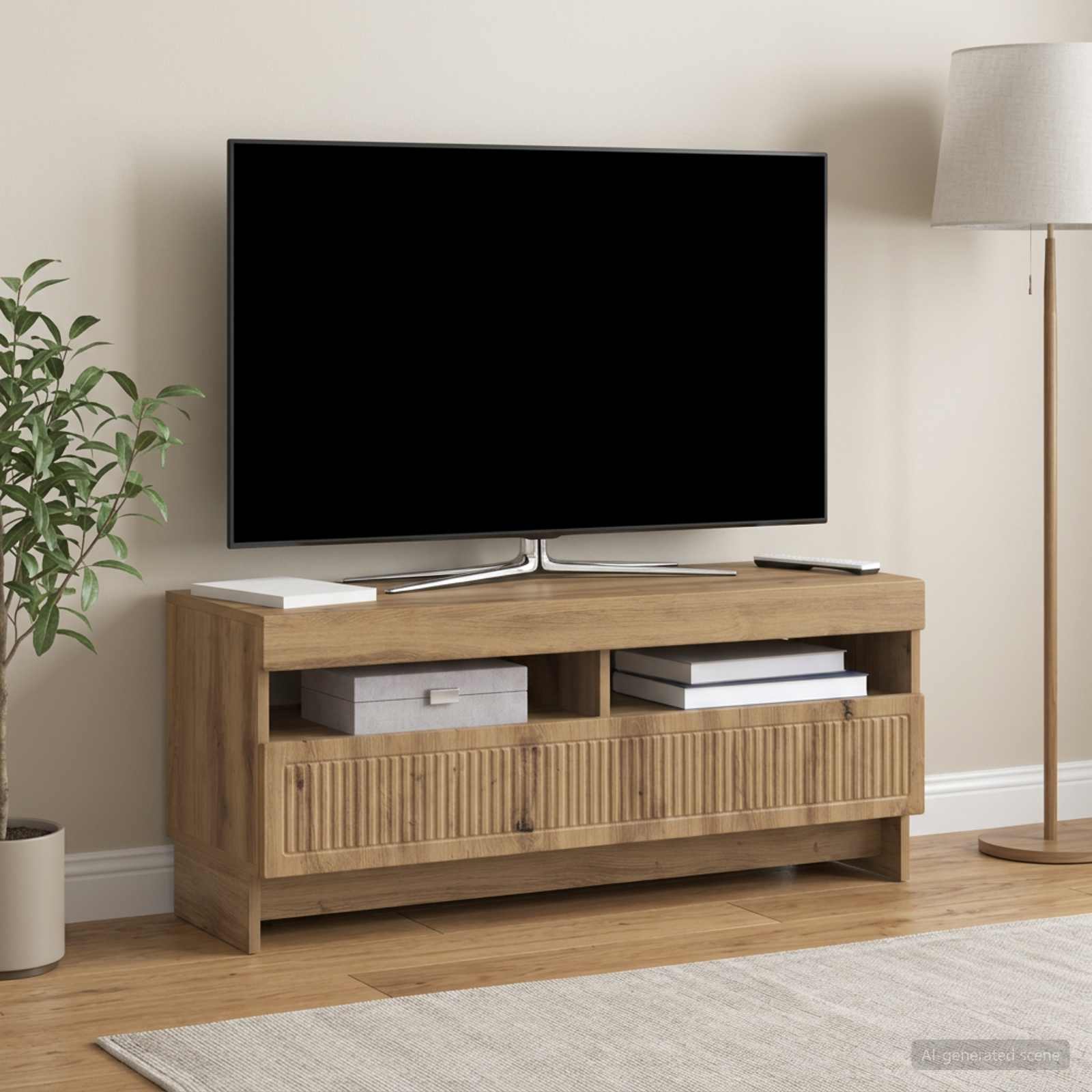 LED TV kapp EDE 100 x 35 x 43 cm Artisan tamm Tehispuit