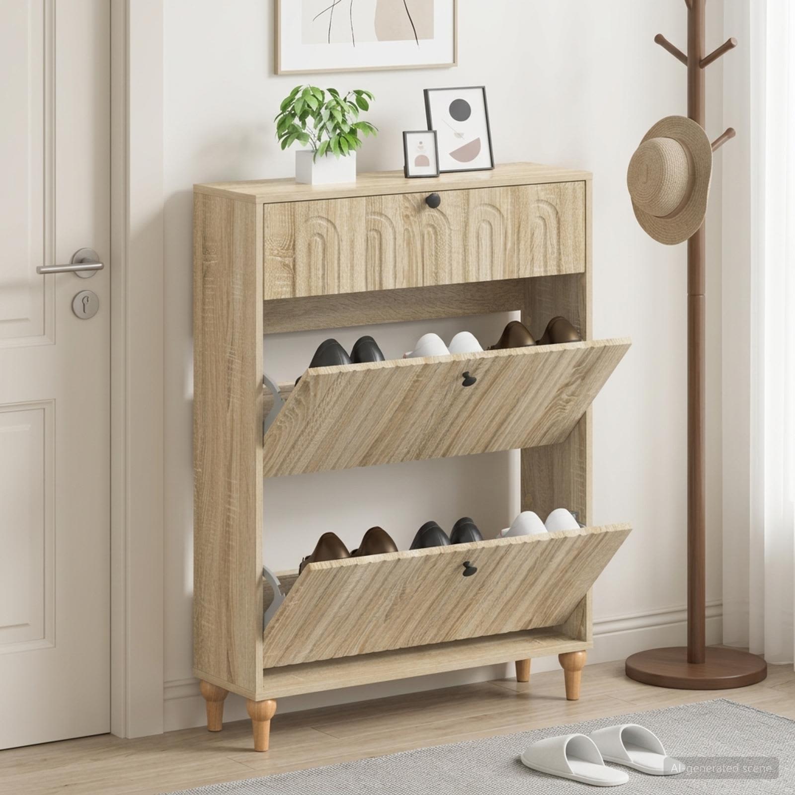 Kinga kapp ALKMAAR 78 x 24 x 103 cm Tehispuit Sonoma tamm