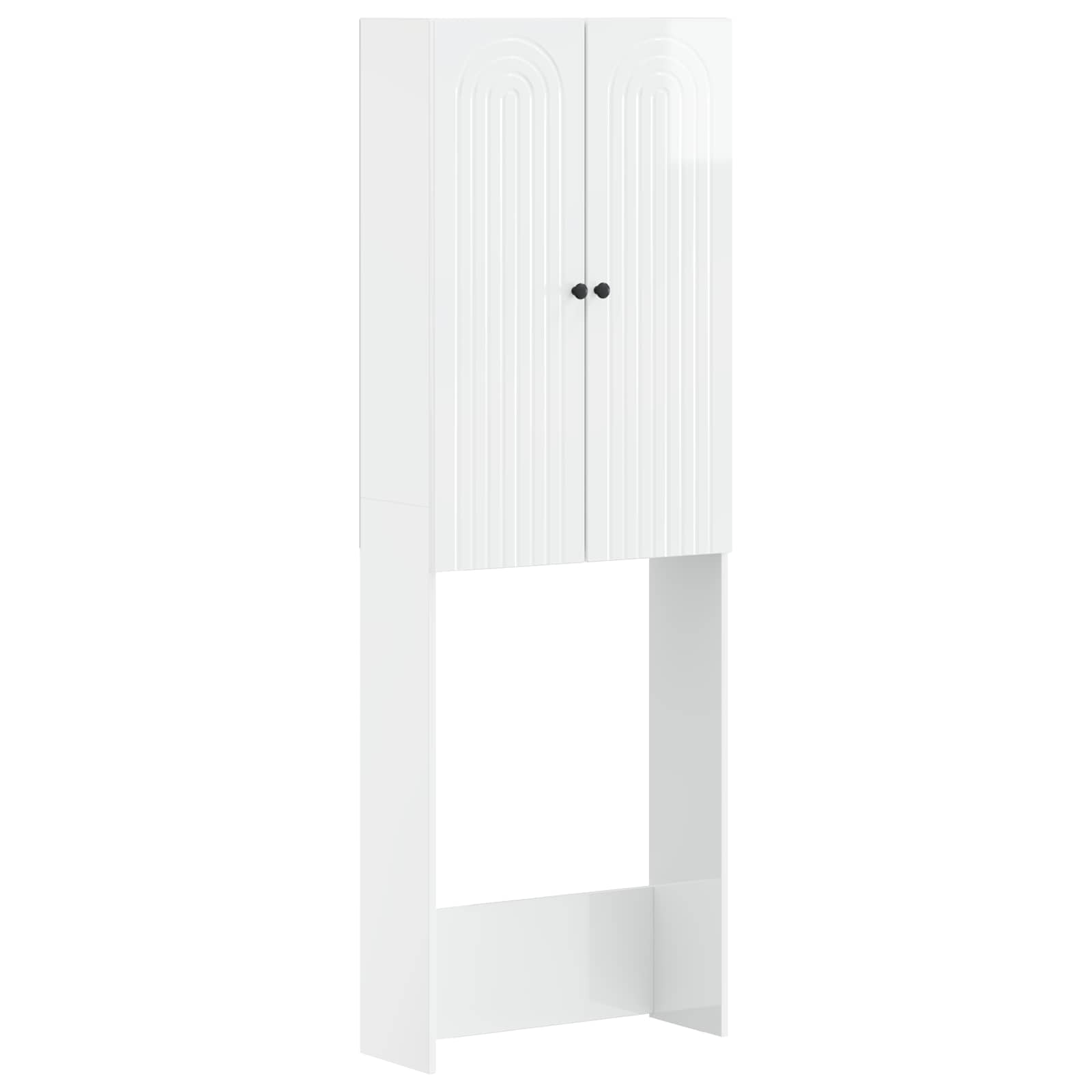 Tualettkabinet ALKMAAR Kõrgläikega valge 66 x 25,5 x 190 cm