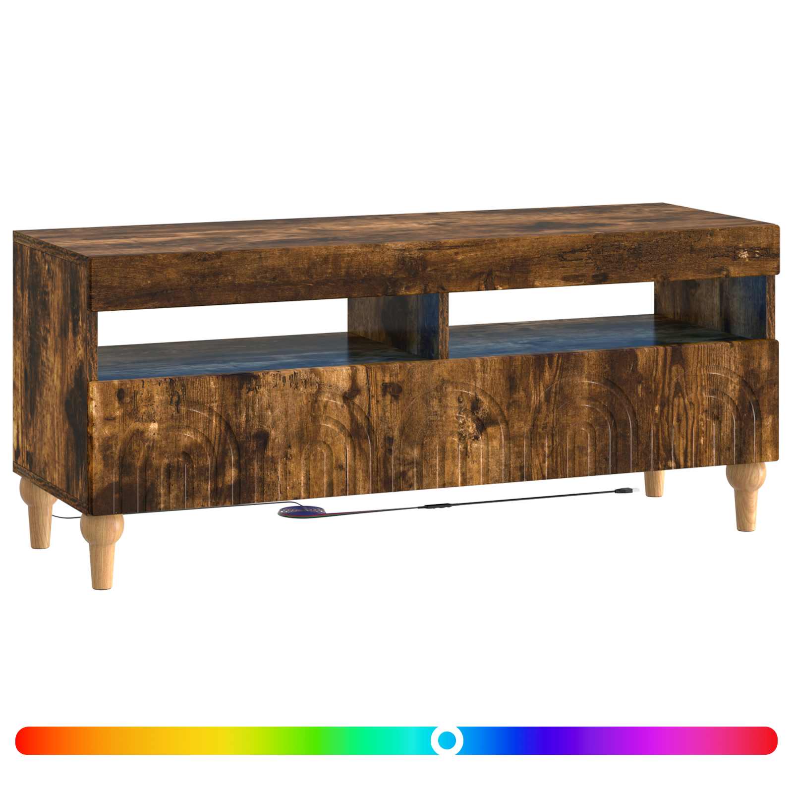 LED TV kapp ALKMAAR 100 x 35 x 43 cm Suitsutatud tamm Tehispuit