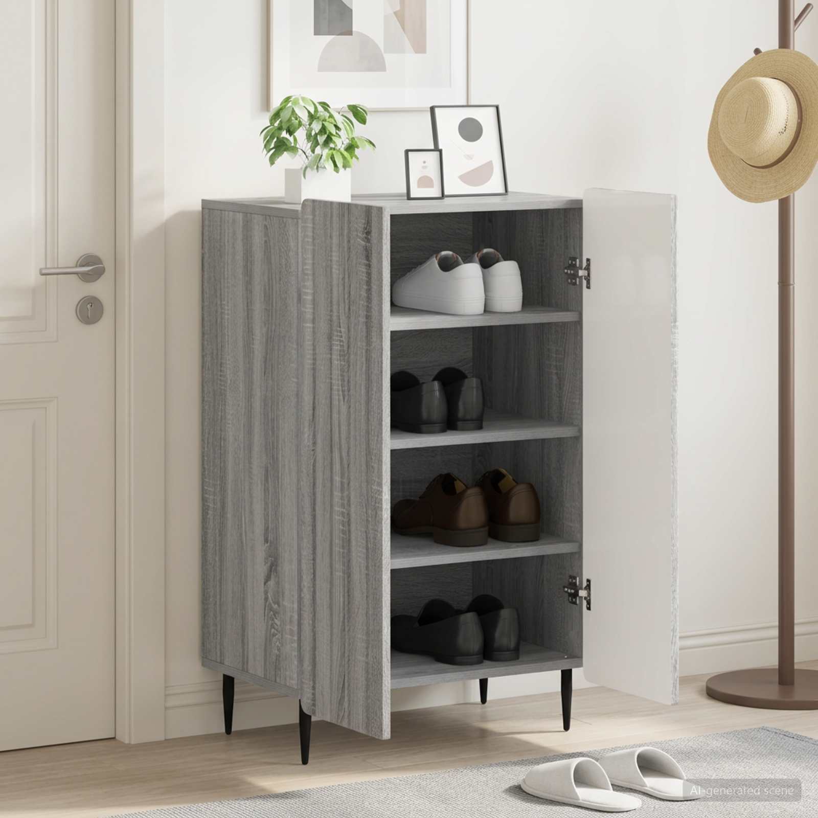 Kinga kapp ZWOLLE 59,5 x 39,5 x 91,5 cm Tehispuit Hall Sonoma