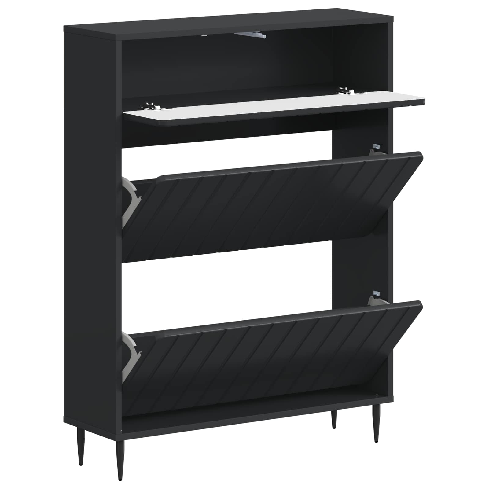 Kinga kapp ZWOLLE 78 x 24 x 103 cm Tehispuit Must