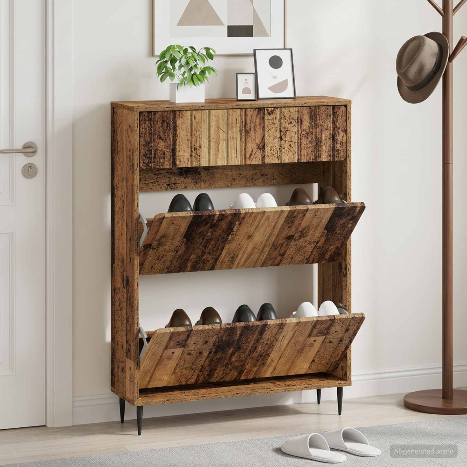 Kinga kapp ZWOLLE 78 x 24 x 103 cm Tehispuit Vana puit