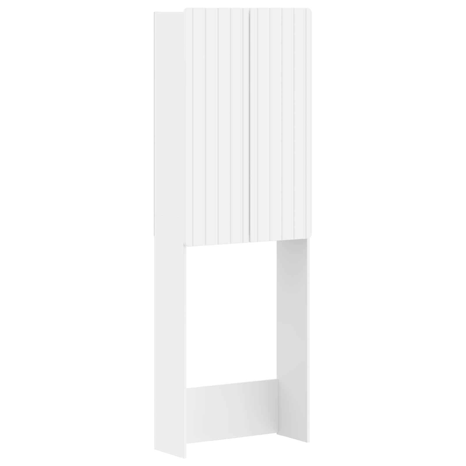Tualettkabinet ZWOLLE Valge 66 x 25,5 x 190 cm Tehispuit