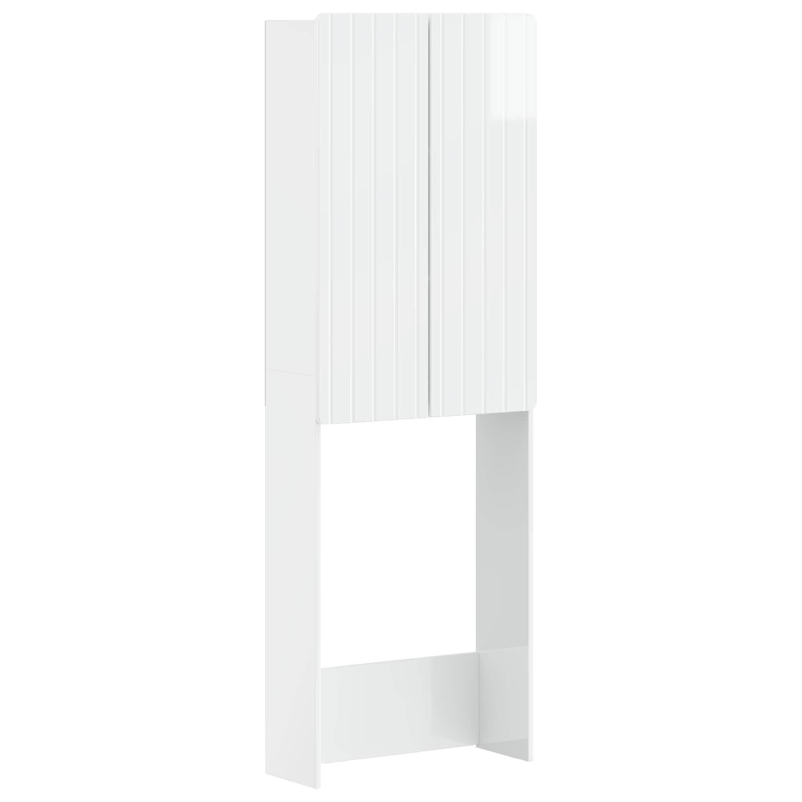 Tualettkabinet ZWOLLE Kõrgläikega valge 66 x 25,5 x 190 cm