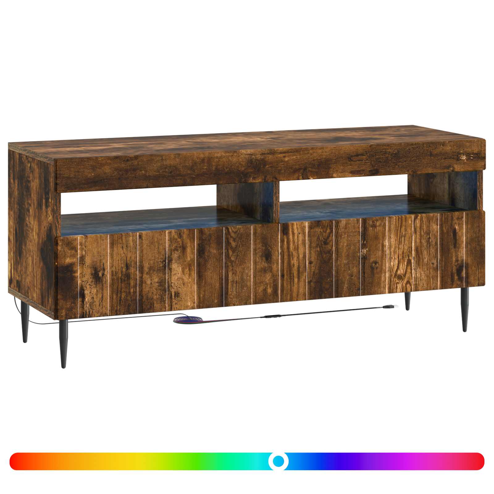 LED TV kapp ZWOLLE 100 x 35 x 43 cm Suitsutatud tamm Tehispuit
