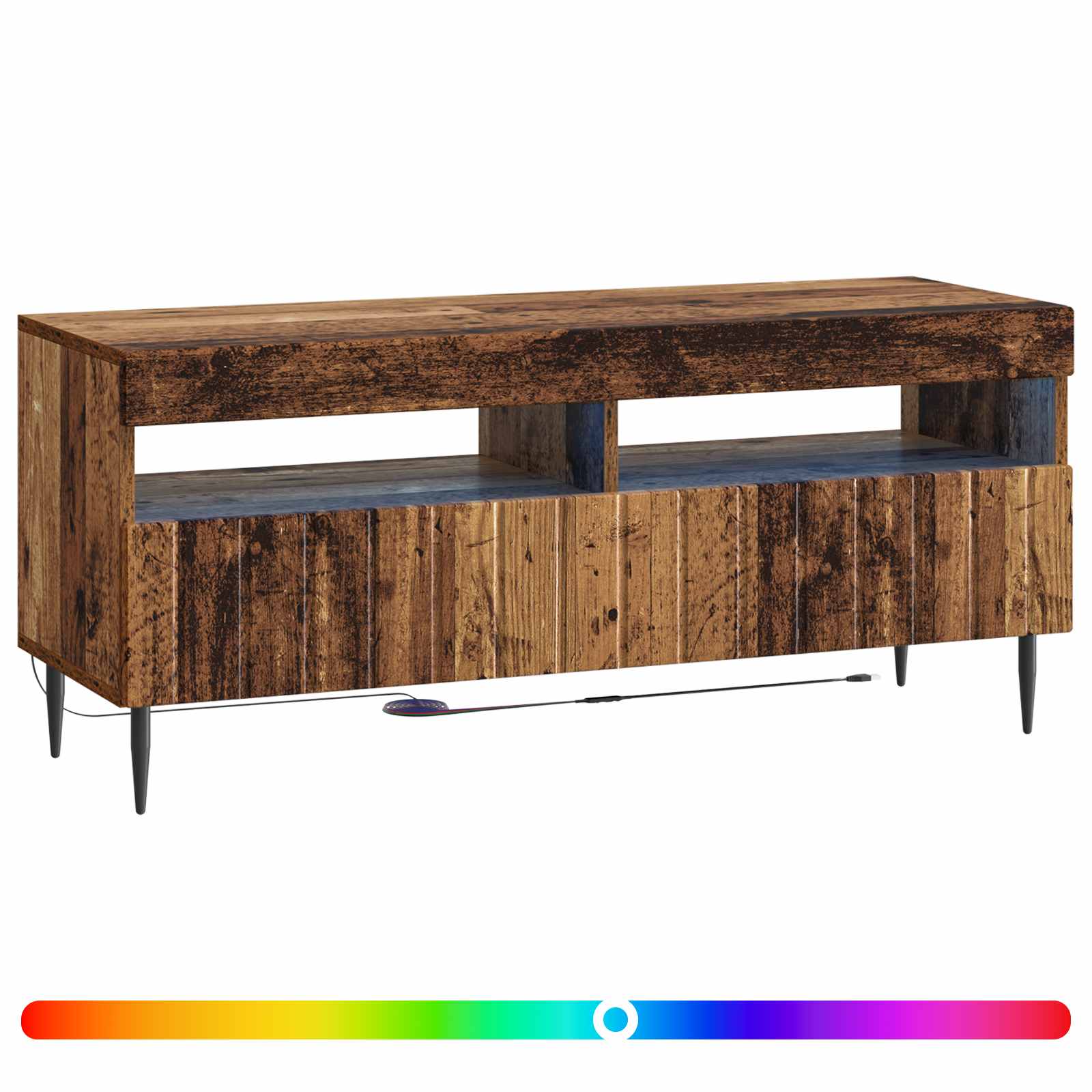 LED TV kapp ZWOLLE 100 x 35 x 43 cm Vana puit Tehispuit