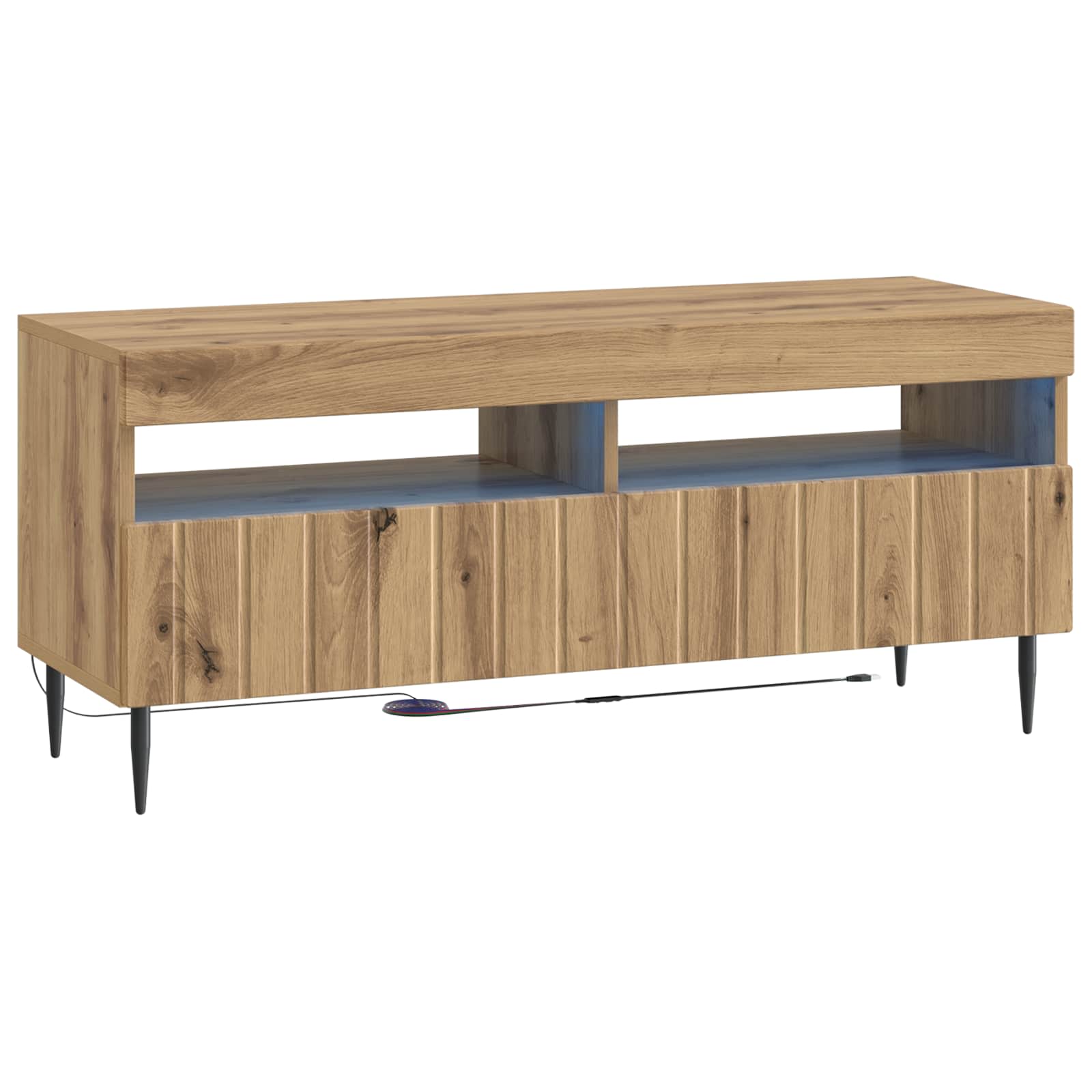 LED TV kapp ZWOLLE 100 x 35 x 43 cm Artisan tamm Tehispuit