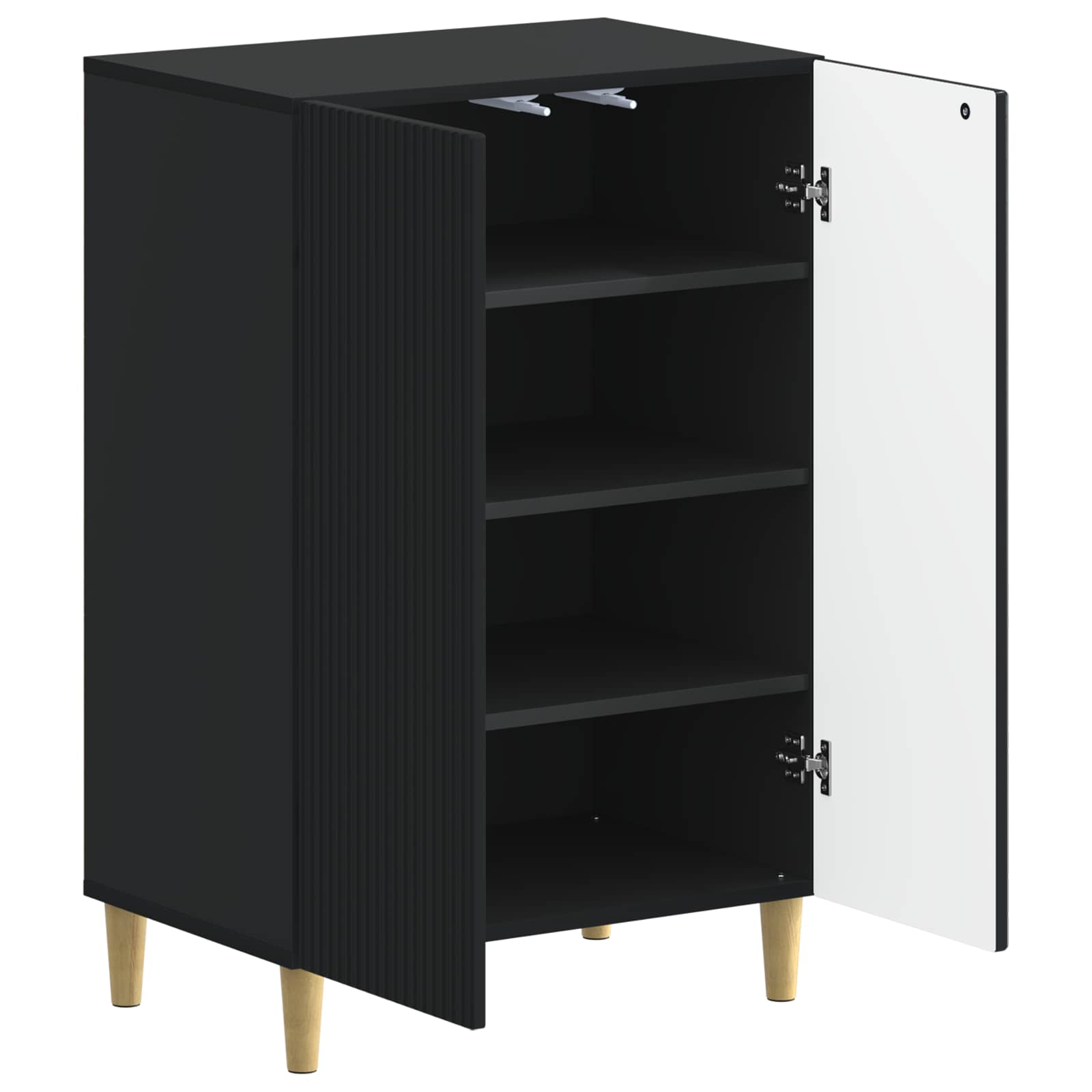 Kinga kapp ARNHEM 59,5 x 39,5 x 90 cm Tehispuit Must