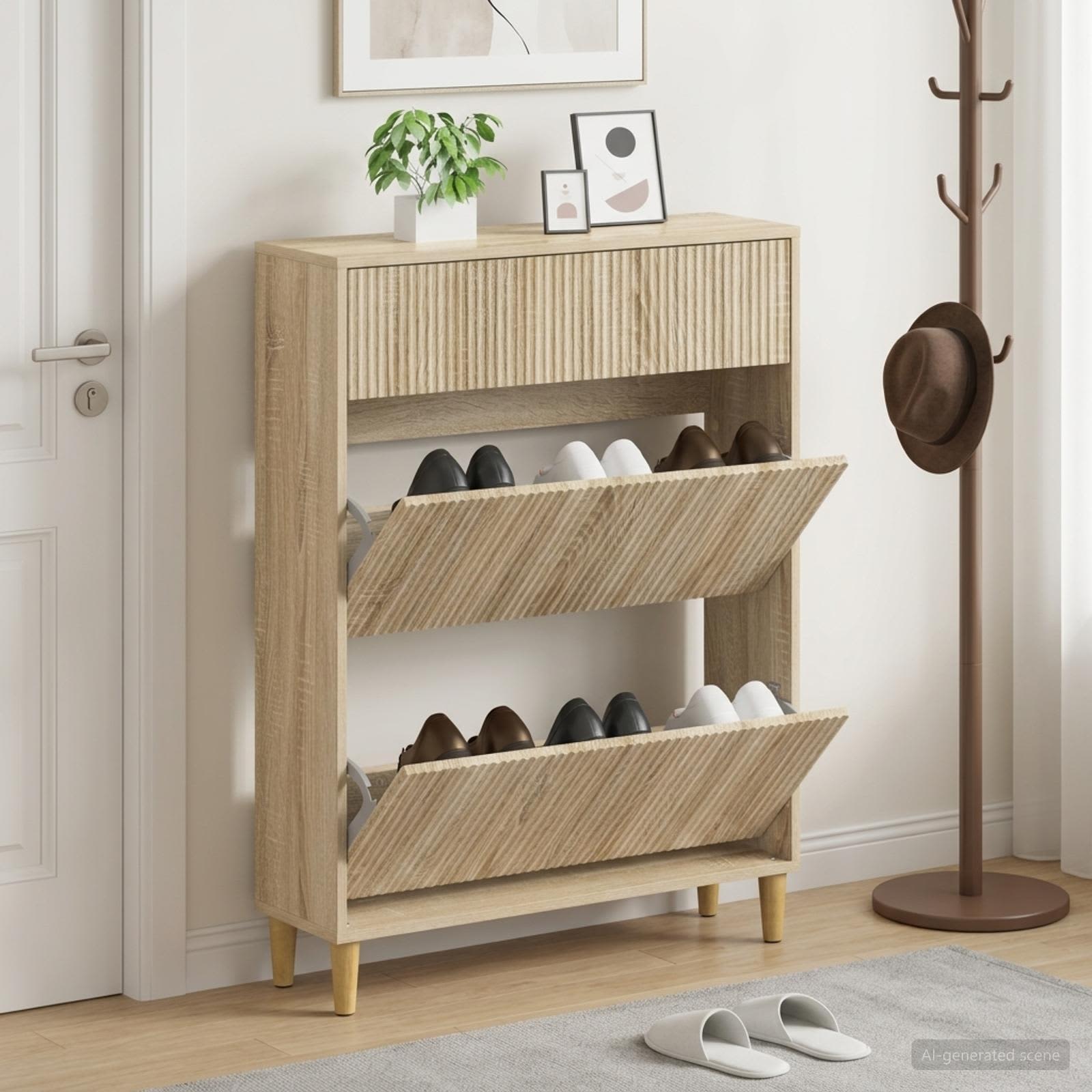 Kinga kapp ARNHEM 78 x 24 x 103 cm Tehispuit Sonoma tamm