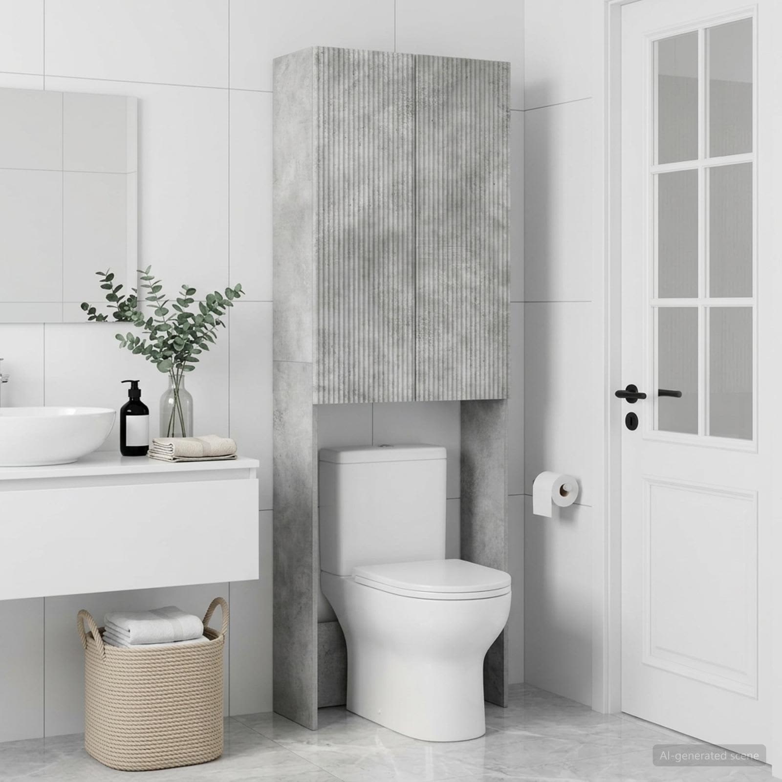 Tualettkabinet ARNHEM Betoonhall 66 x 25,5 x 190 cm Tehispuit