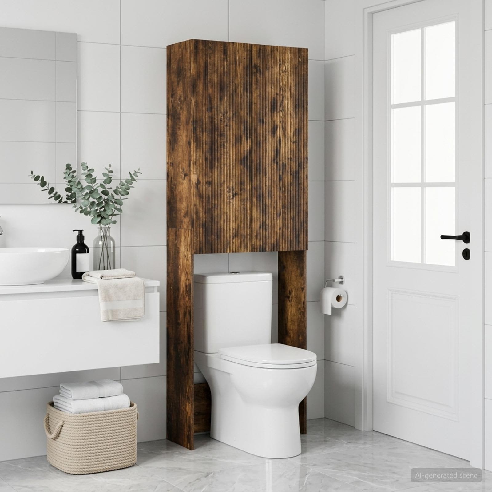 Tualettkabinet ARNHEM Suitsutatud tamm 66 x 25,5 x 190 cm
