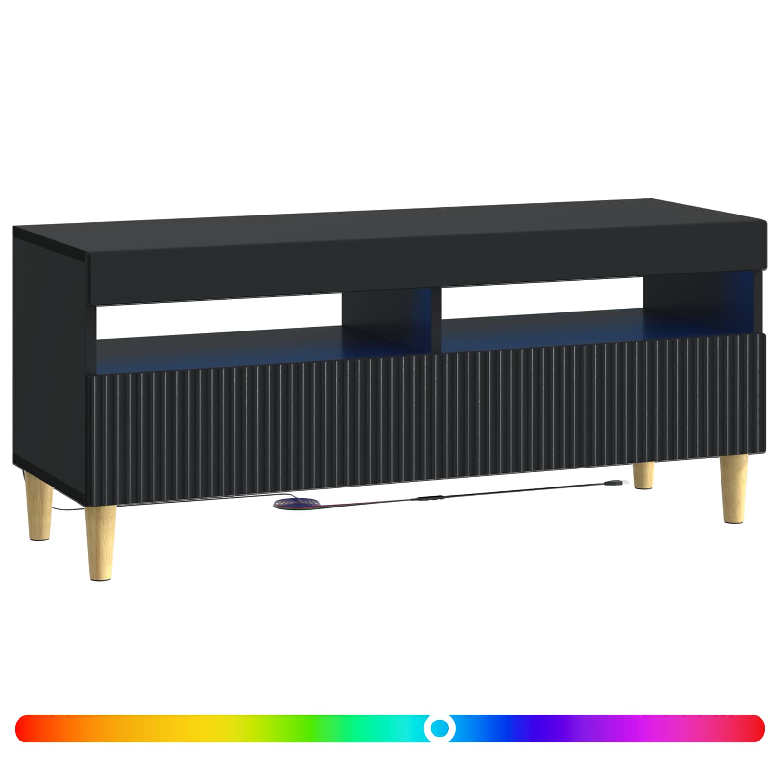 LED TV kapp ARNHEM 100 x 35 x 43 cm Must Tehispuit