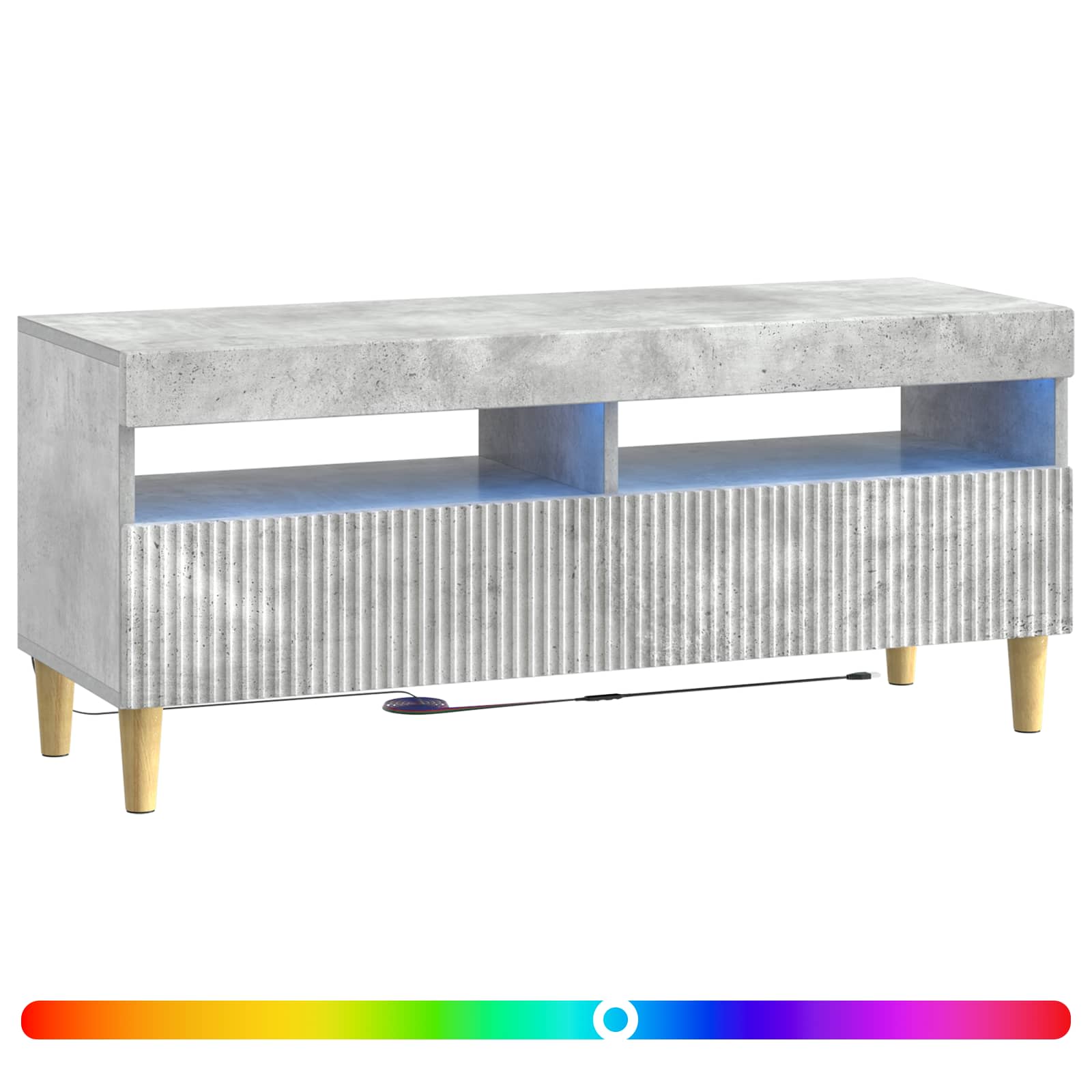 LED TV kapp ARNHEM 100 x 35 x 43 cm Betoonhall Tehispuit