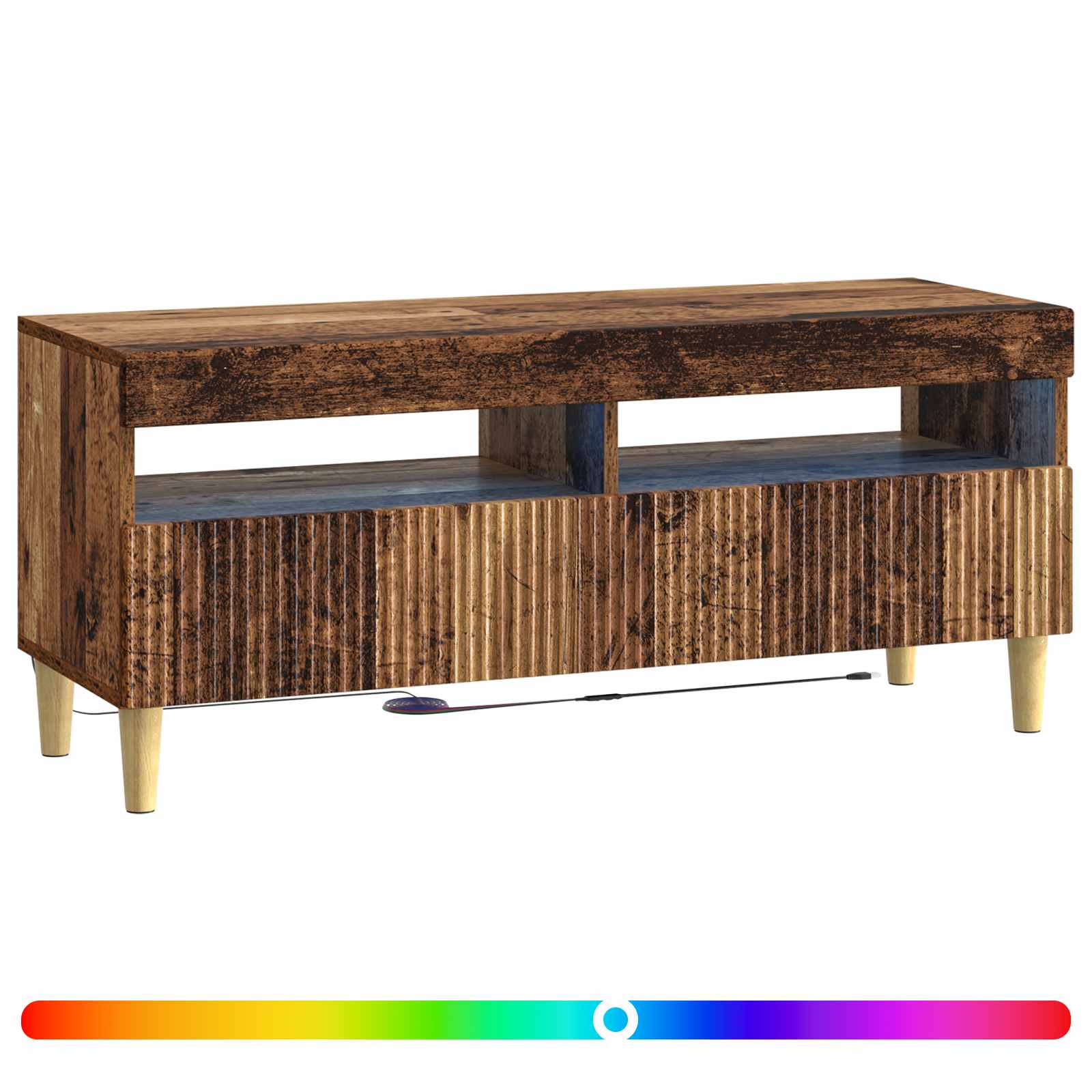 LED TV kapp ARNHEM 100 x 35 x 43 cm Vana puit Tehispuit