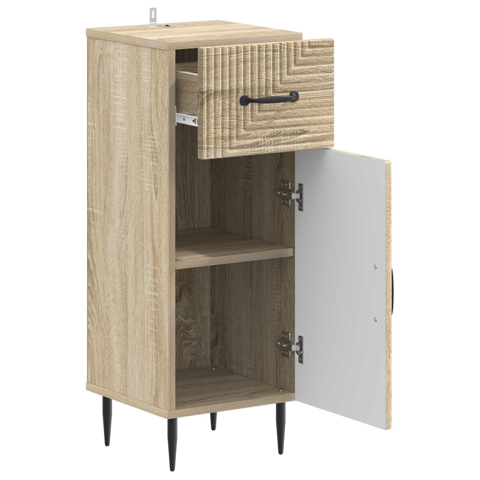 Vannitoa hoiukapp HAARLEM Sonoma tamm 30 x 31 x 80 cm Tehispuit