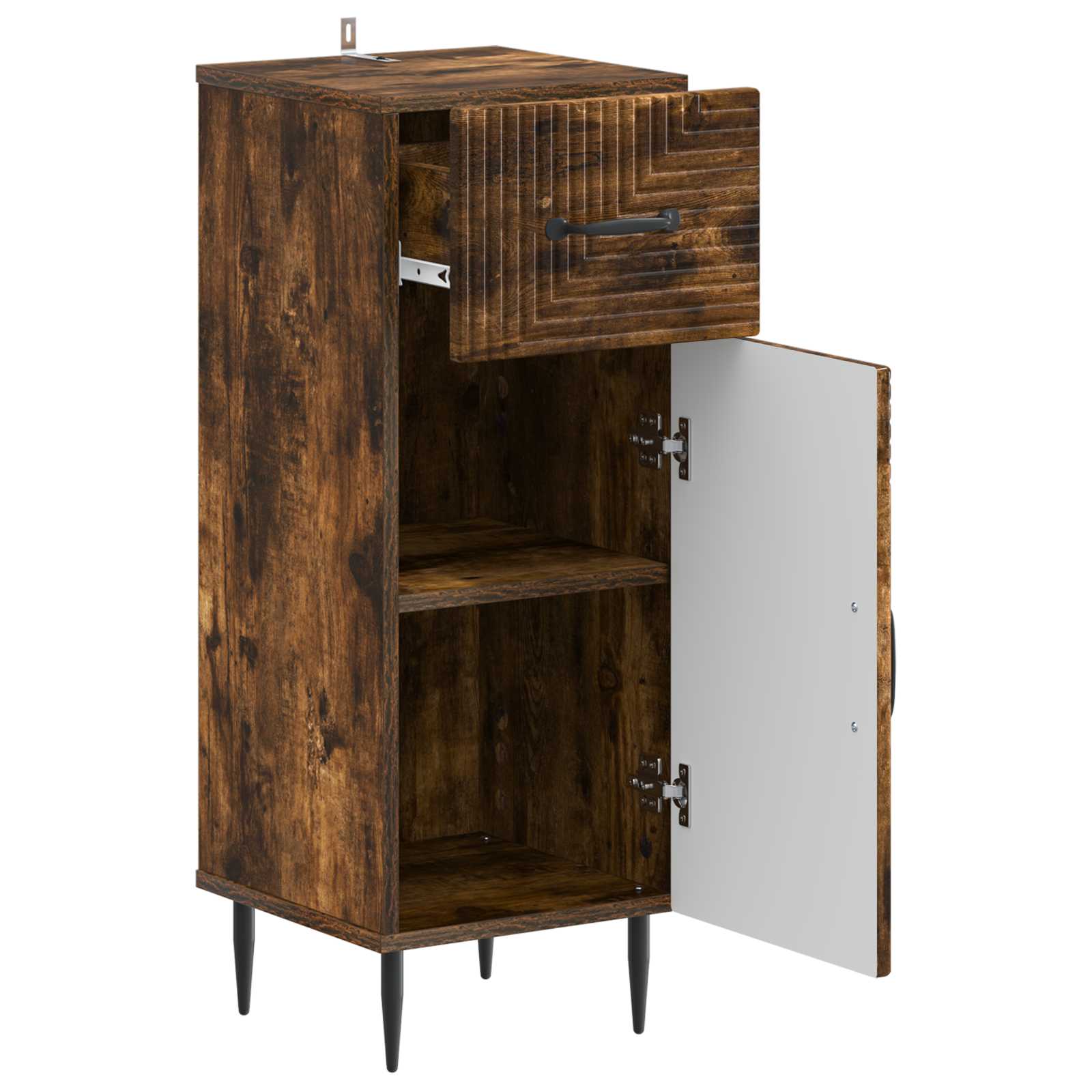 Vannitoa hoiukapp HAARLEM Suitsutatud tamm 30 x 31 x 80 cm
