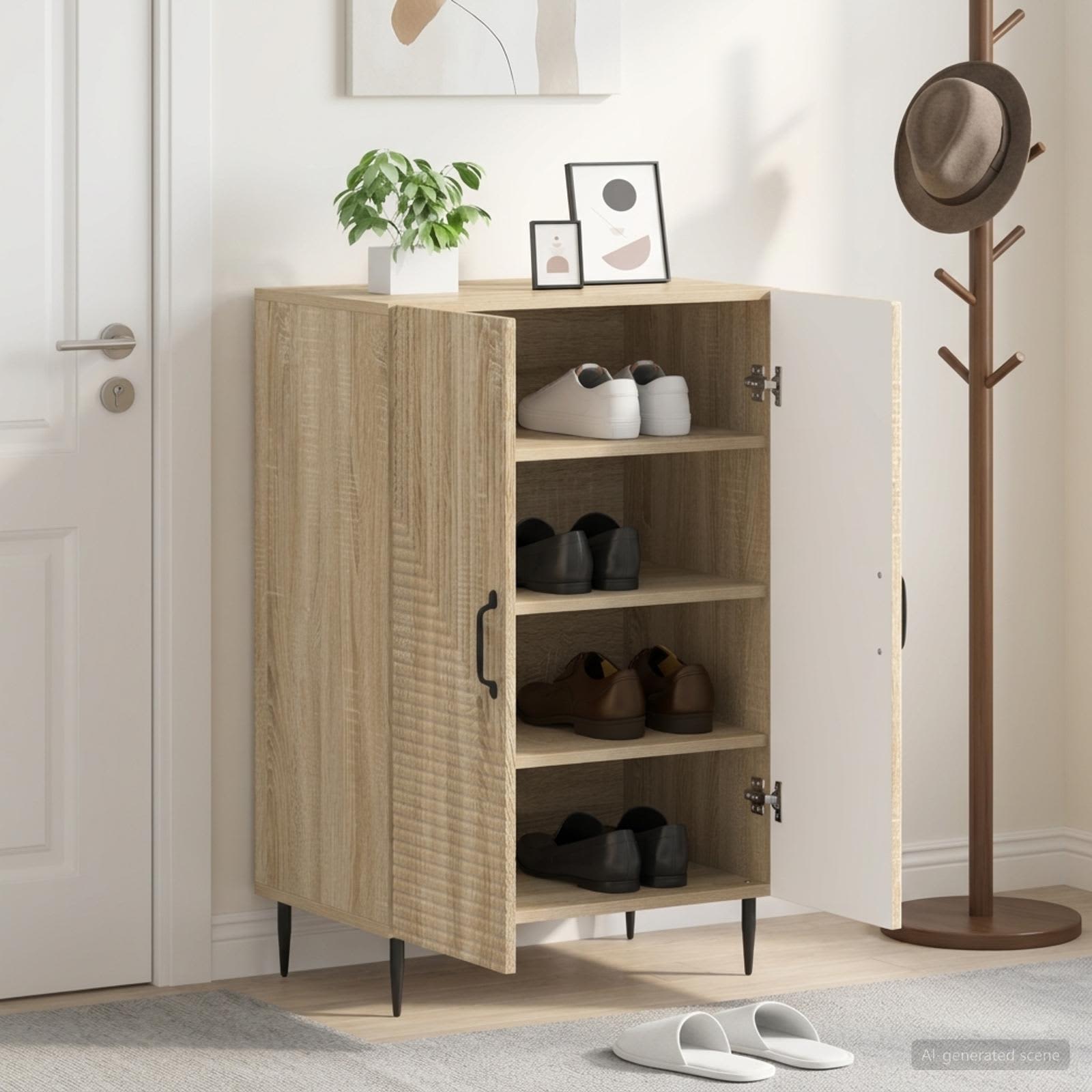 Kinga kapp HAARLEM 59,5 x 39,5 x 89,5 cm Tehispuit Sonoma tamm