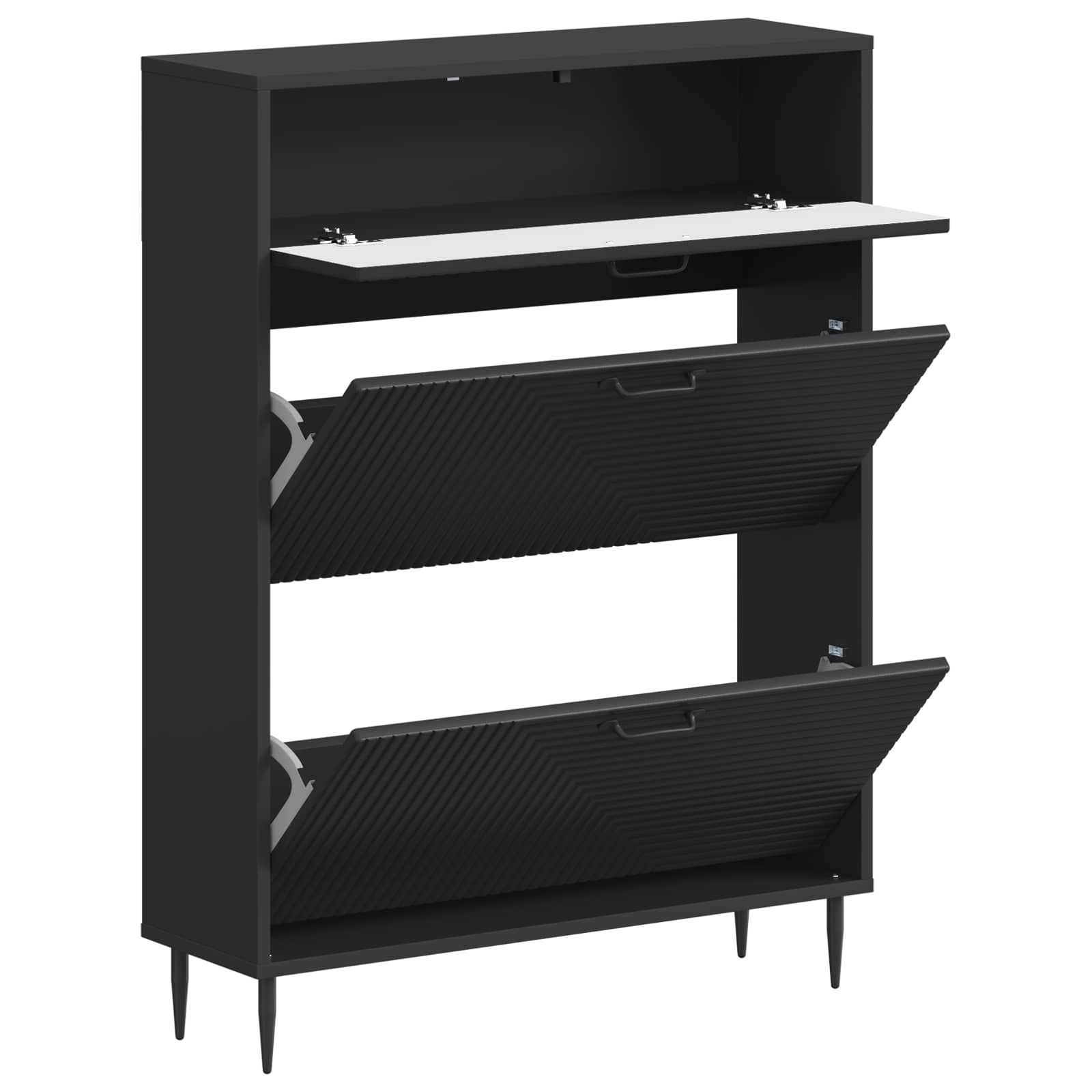 Kinga kapp HAARLEM 78 x 24 x 103 cm Tehispuit Must