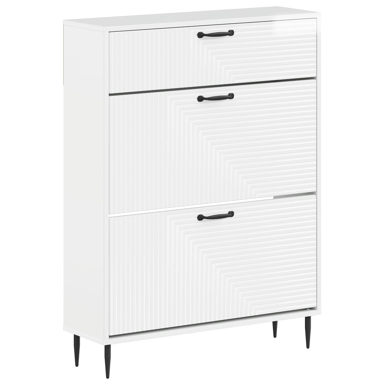 Kinga kapp HAARLEM 78 x 24 x 103 cm Tehispuit Kõrgläikega valge