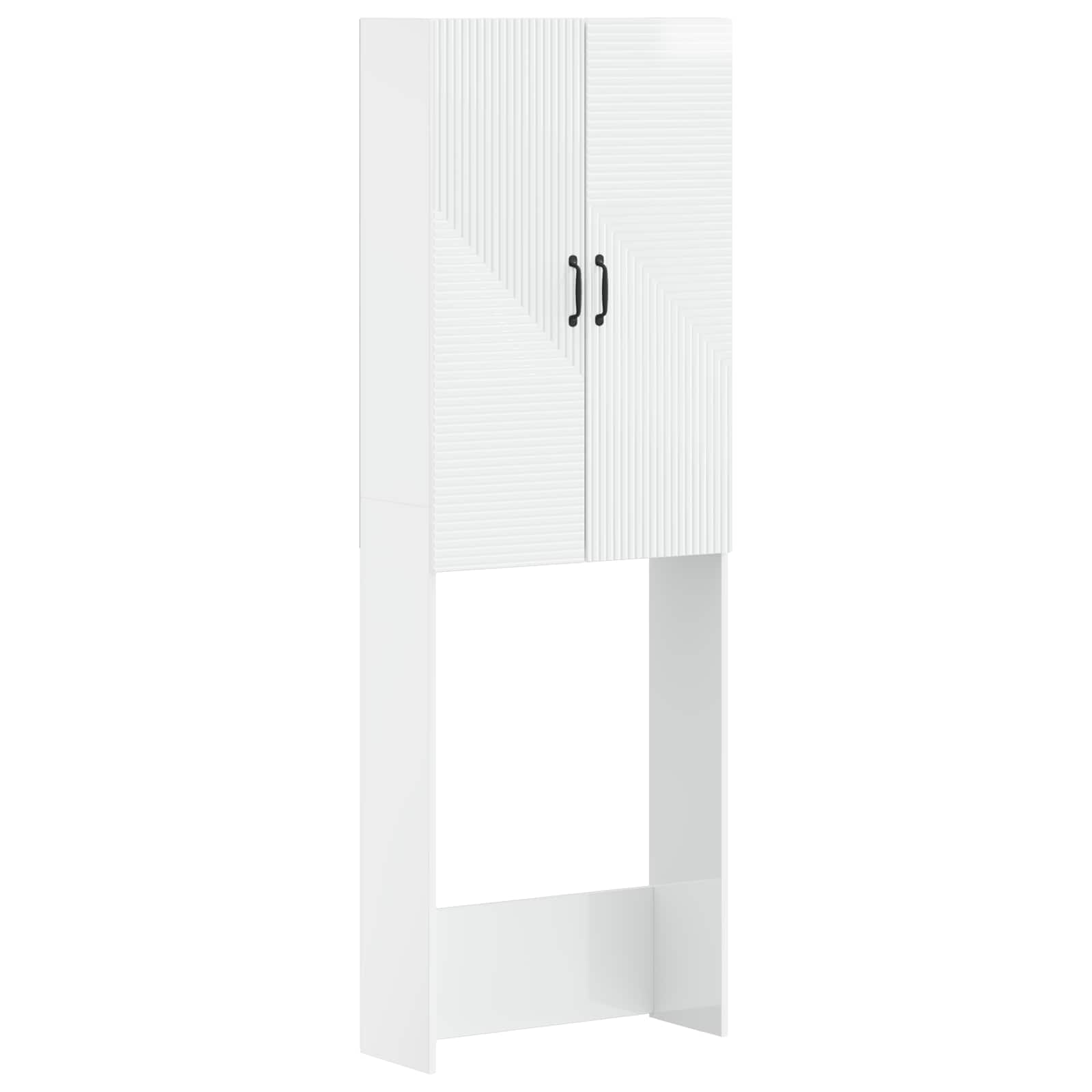 Tualettkabinet HAARLEM Kõrgläikega valge 66 x 25,5 x 190 cm