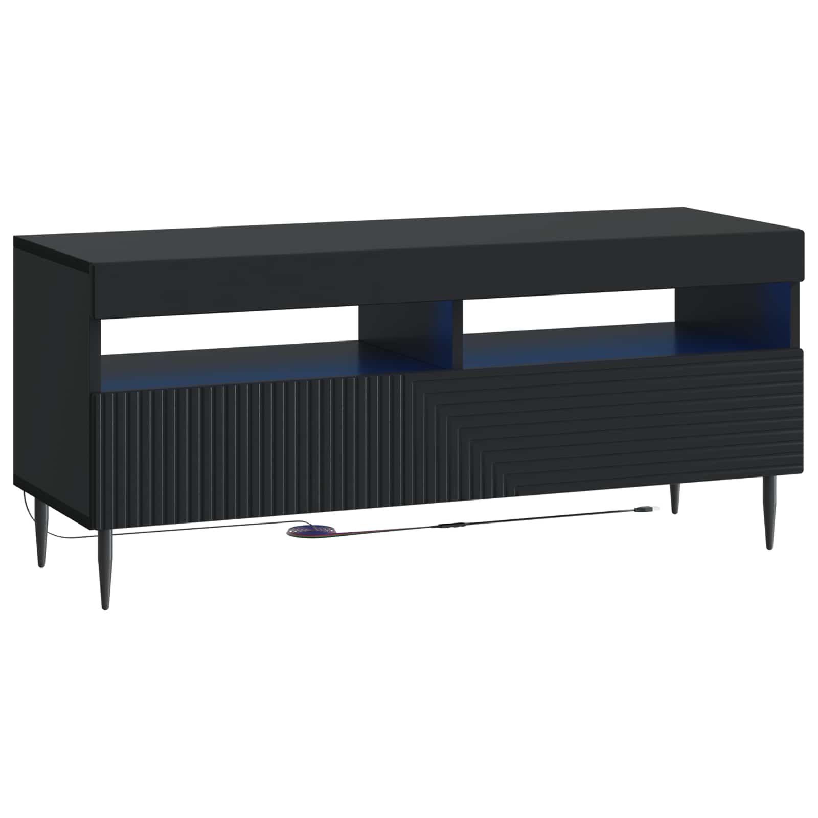 LED TV kapp HAARLEM 100 x 35 x 43 cm Must Tehispuit