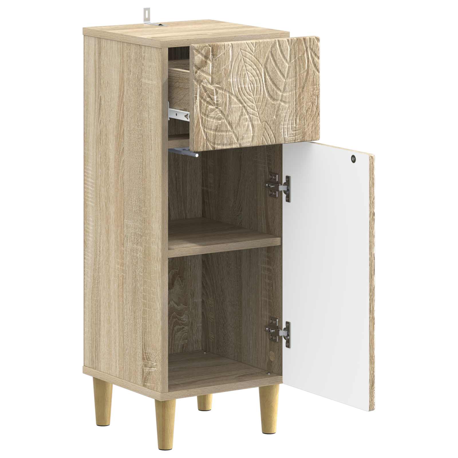 Vannitoa hoiukapp DELFT Sonoma tamm 30 x 31 x 80 cm Tehispuit