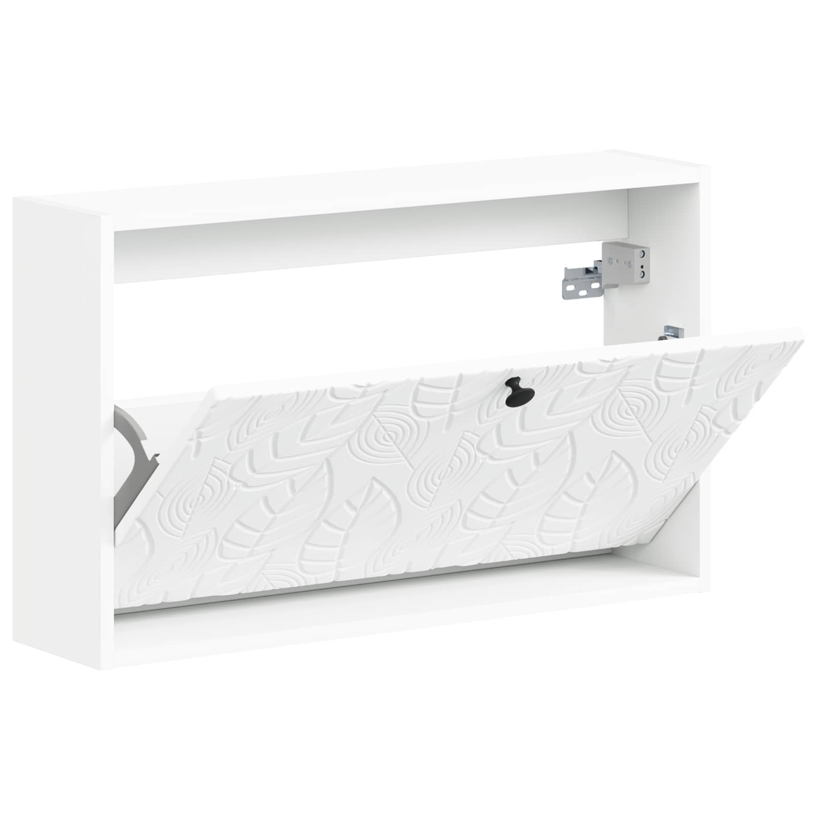 Seinale kinnitatav jalanõude kapp DELFT 71 x 17 x 43 cm Valge