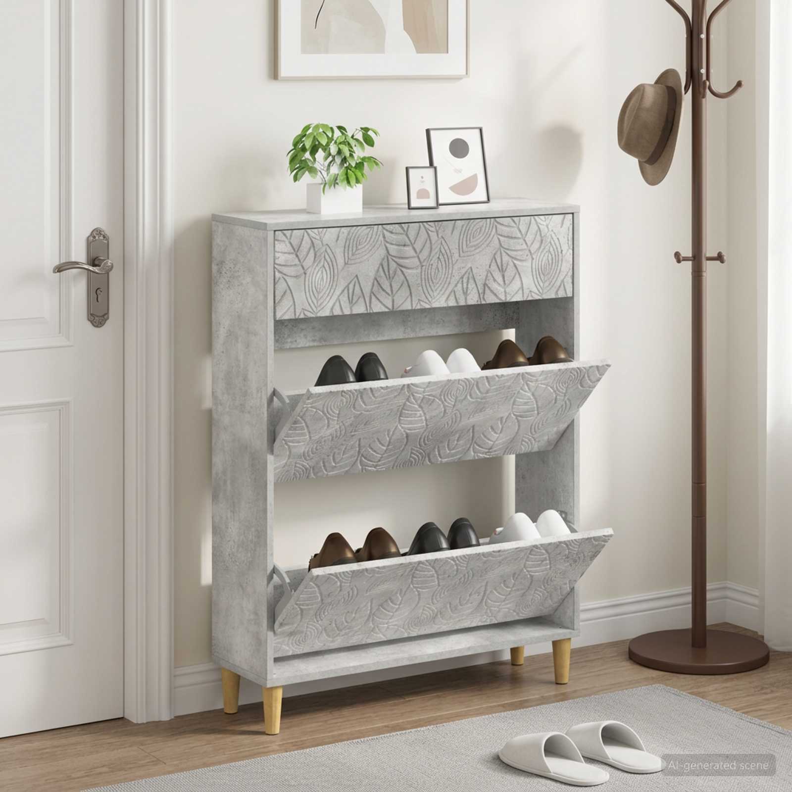 Kinga kapp DELFT 78 x 24 x 103 cm Tehispuit Betoonhall
