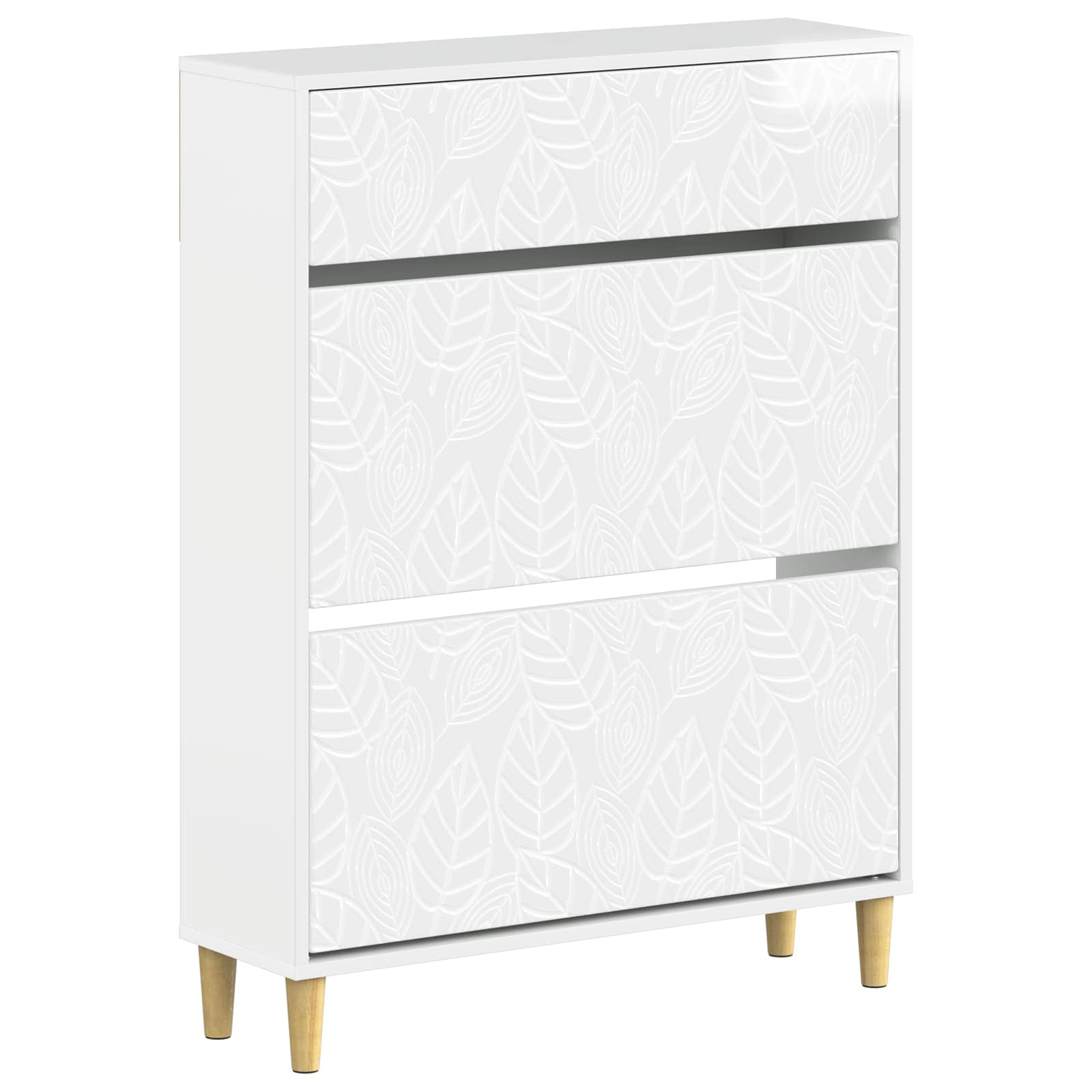 Kinga kapp DELFT 78 x 24 x 103 cm Tehispuit Kõrgläikega valge