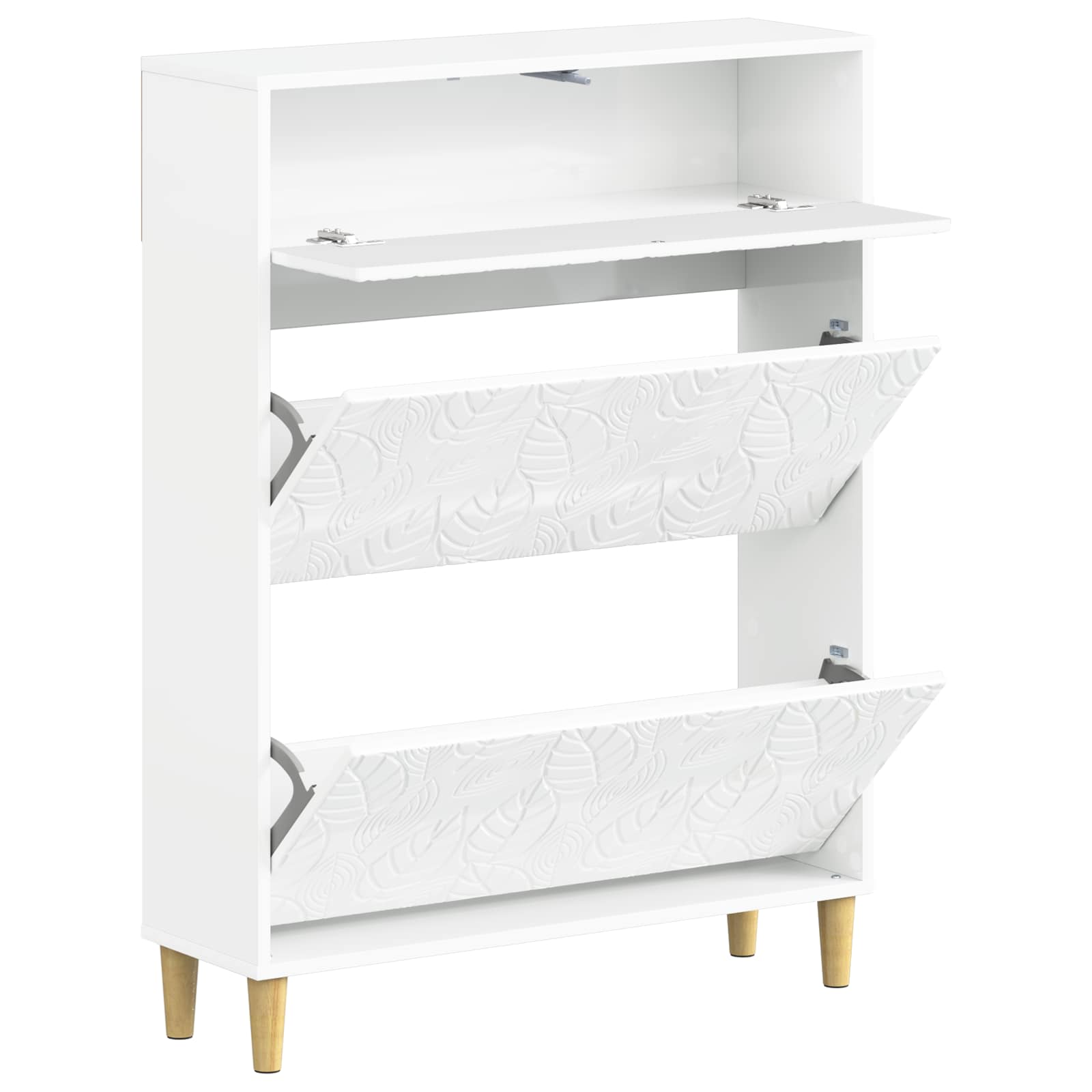 Kinga kapp DELFT 78 x 24 x 103 cm Tehispuit Kõrgläikega valge