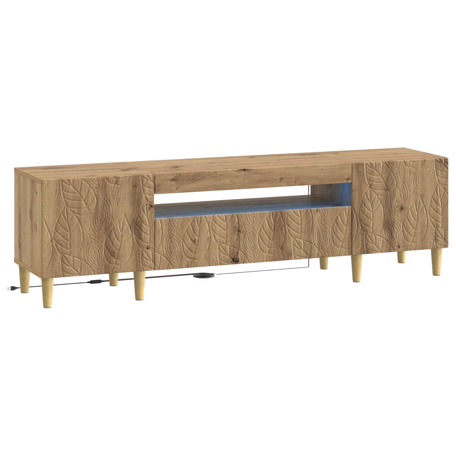LED TV kapp DELFT 153 x 35 x 43 cm Artisan tamm Tehispuit