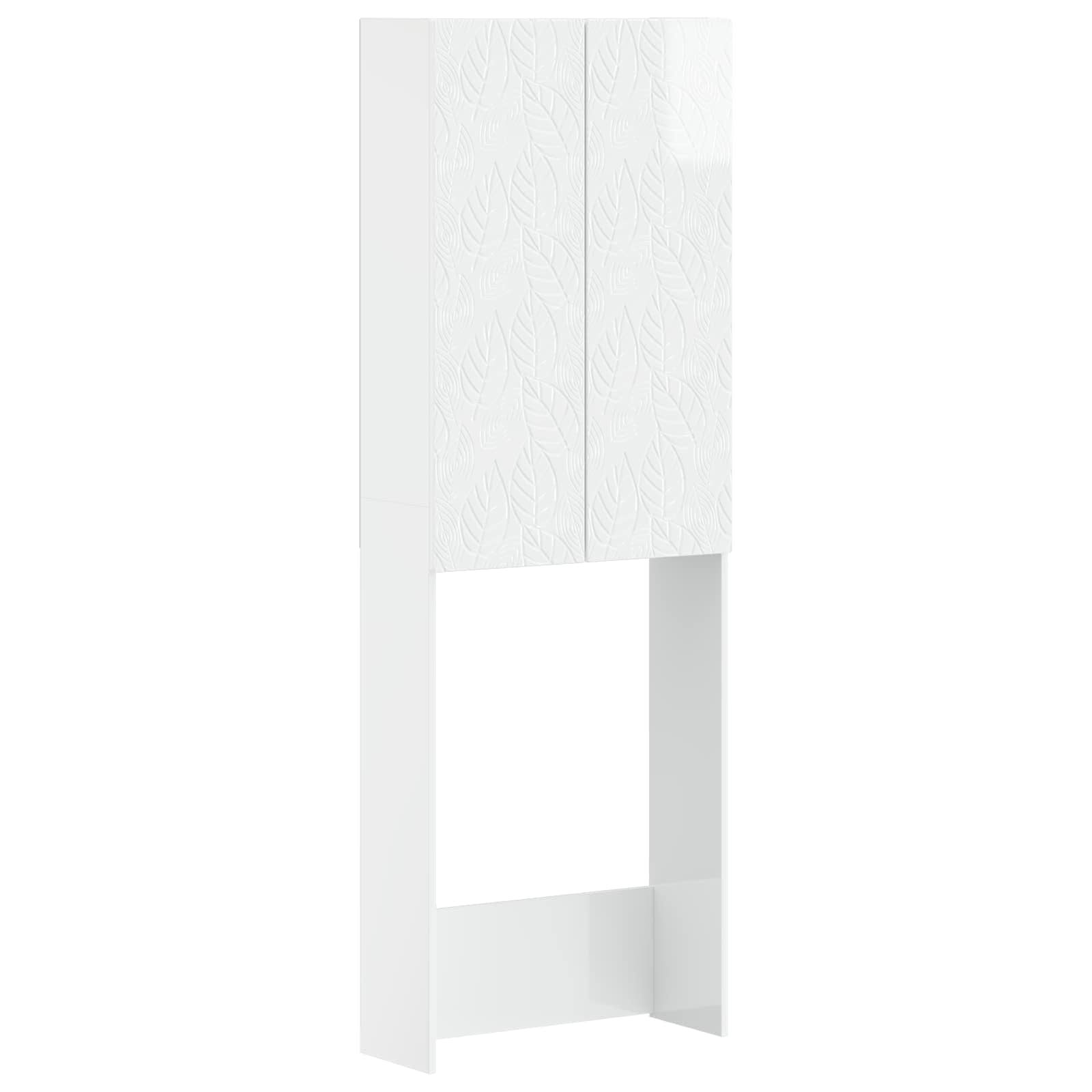 Tualettkabinet DELFT Kõrgläikega valge 66 x 25,5 x 190 cm