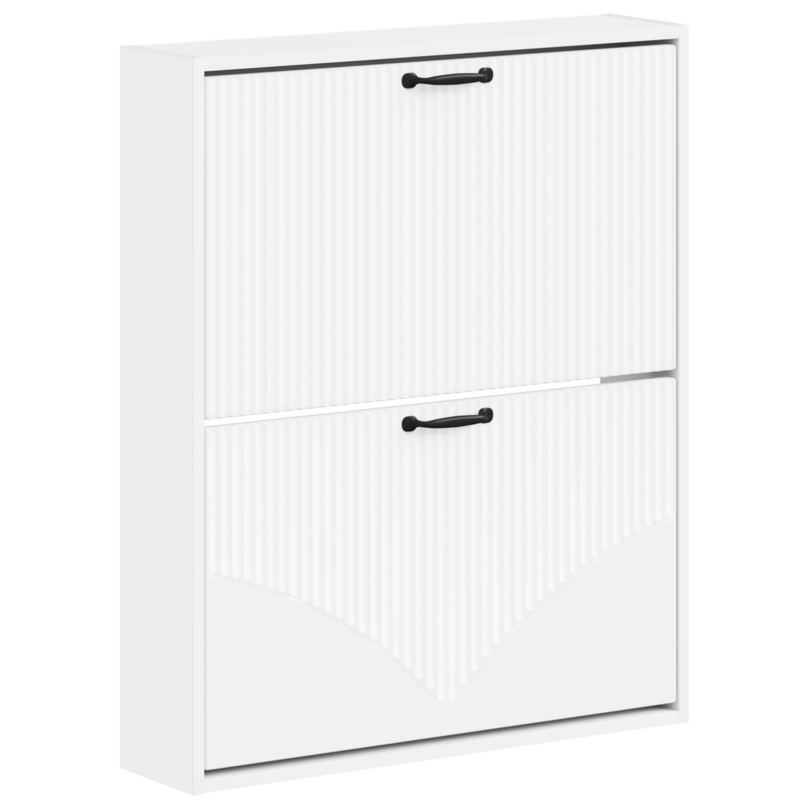 Seinale kinnitatav jalanõude kapp HOORN 71 x 17 x 86 cm Valge