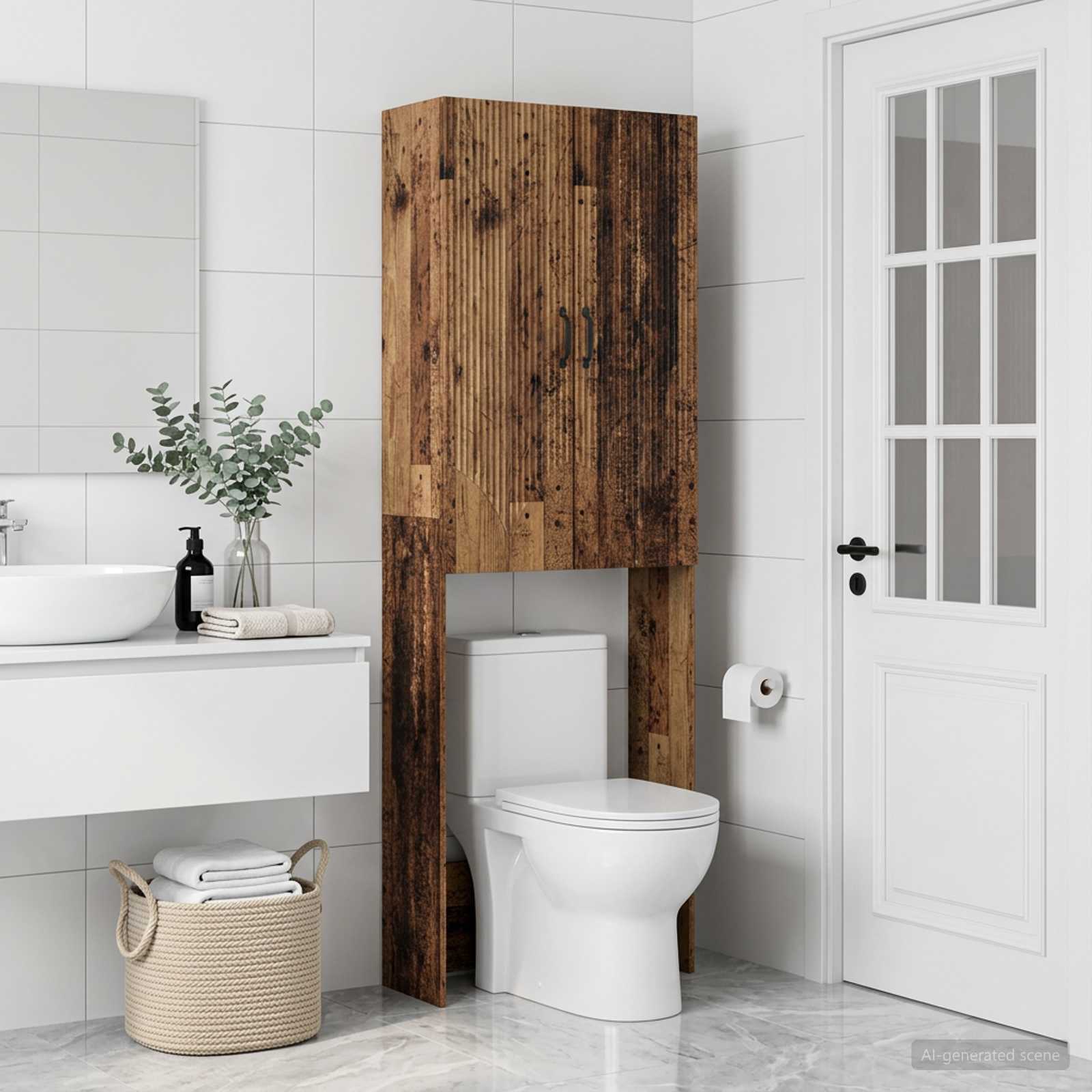 Tualettkabinet HOORN Vana puit 66 x 25,5 x 190 cm Tehispuit