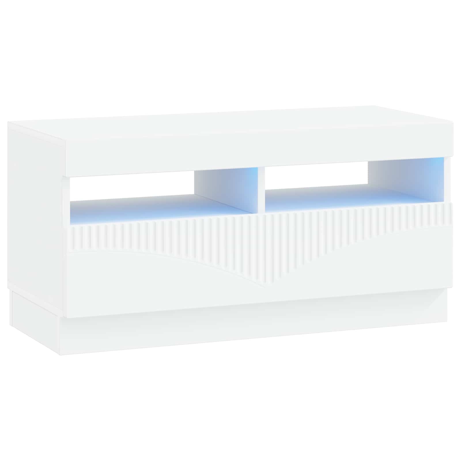 LED TV kapp Valge Tehispuit