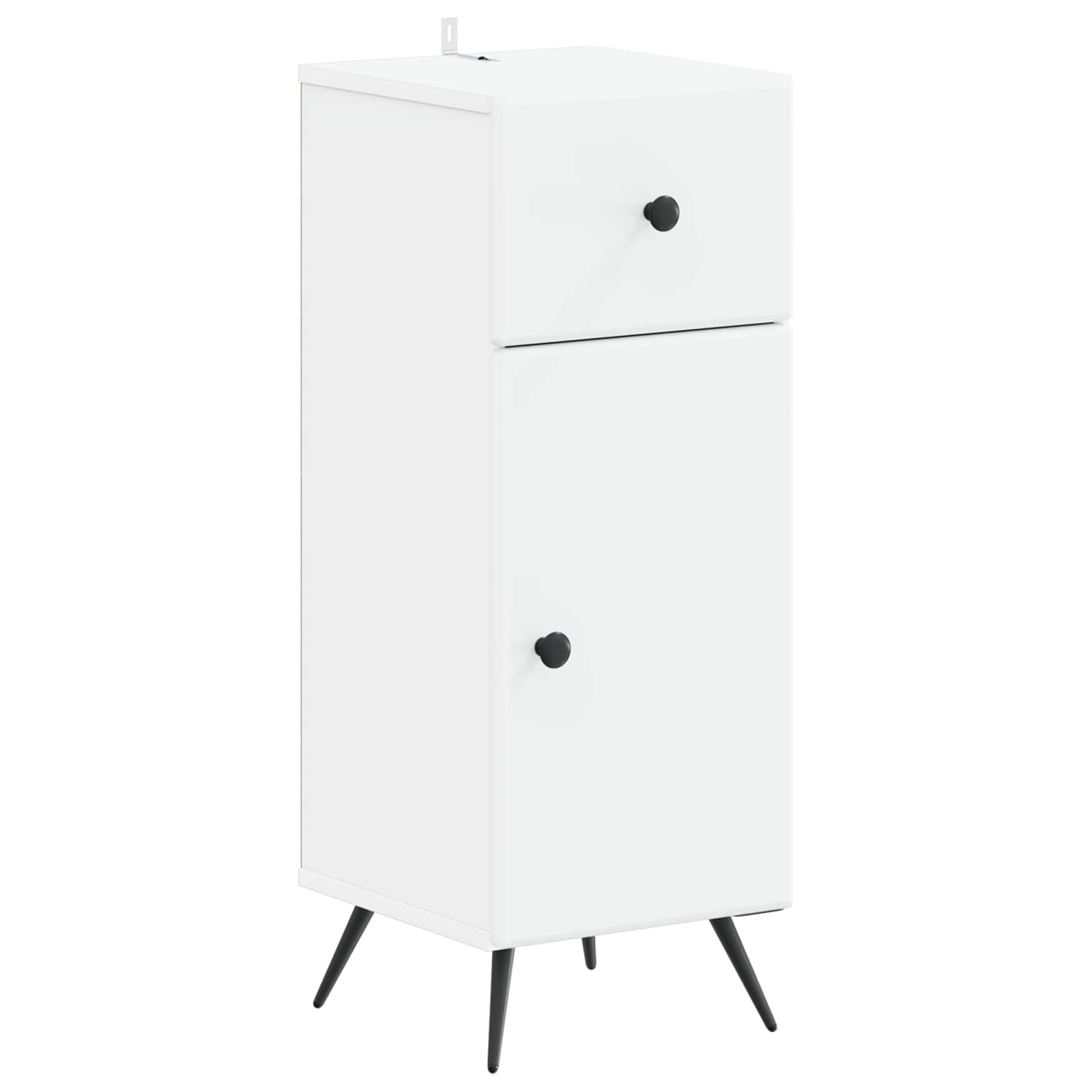 Vannitoa hoiukapp BREDA Valge 30 x 31 x 80 cm Tehispuit
