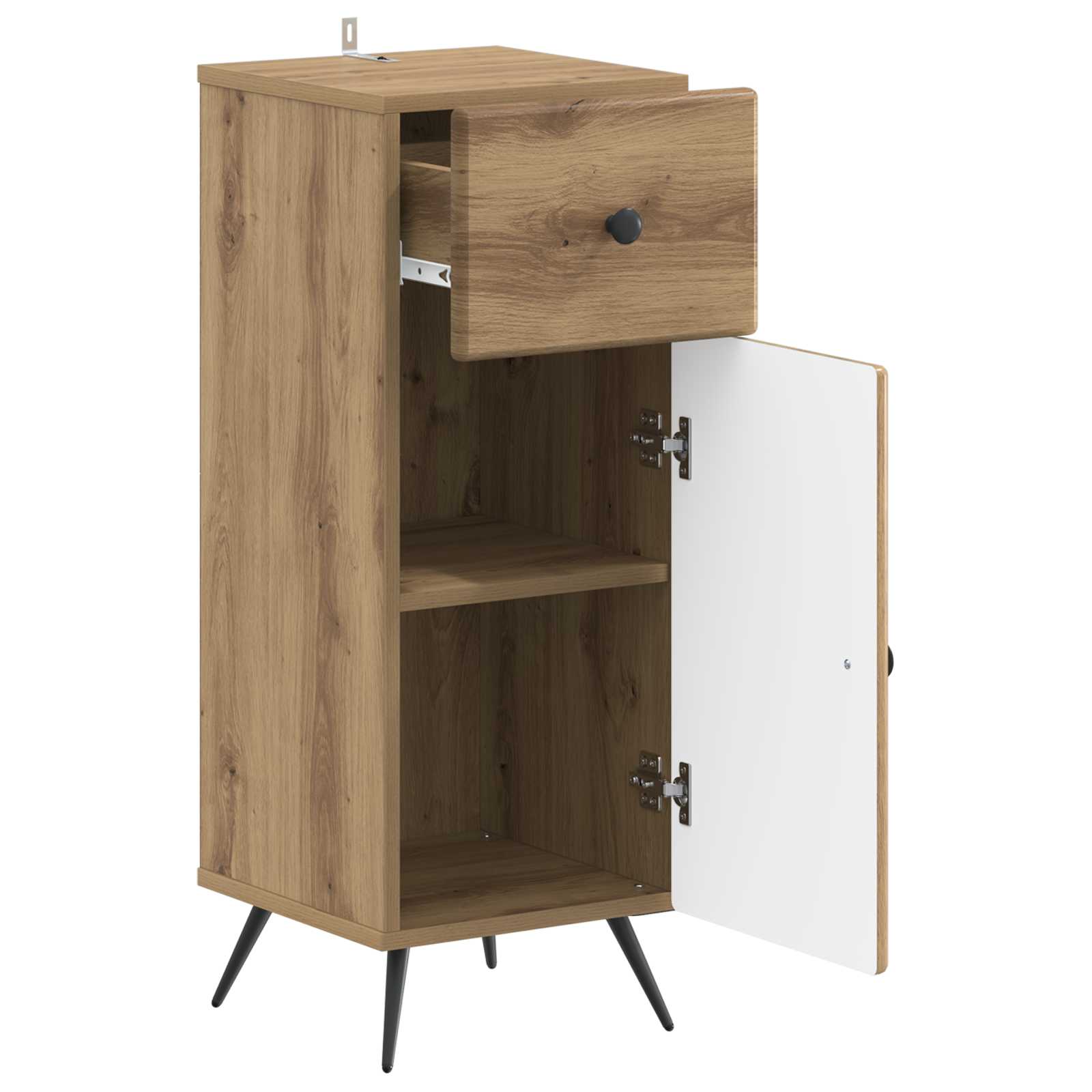 Vannitoa hoiukapp BREDA Artisan tamm 30 x 31 x 80 cm Tehispuit