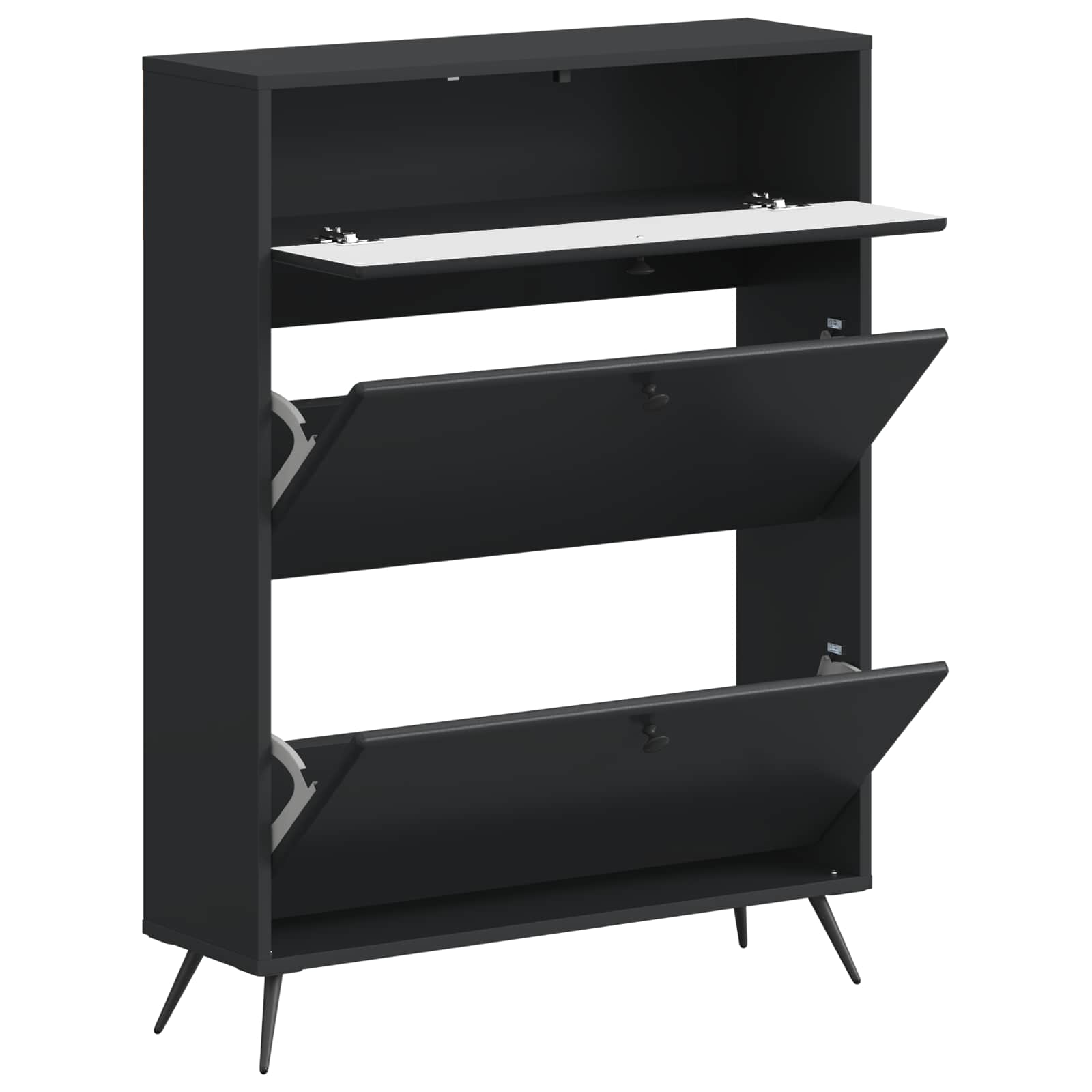 Kinga kapp BREDA 78 x 24 x 103 cm Tehispuit Must